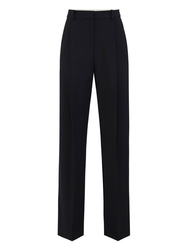 pleated crepe trousers 1