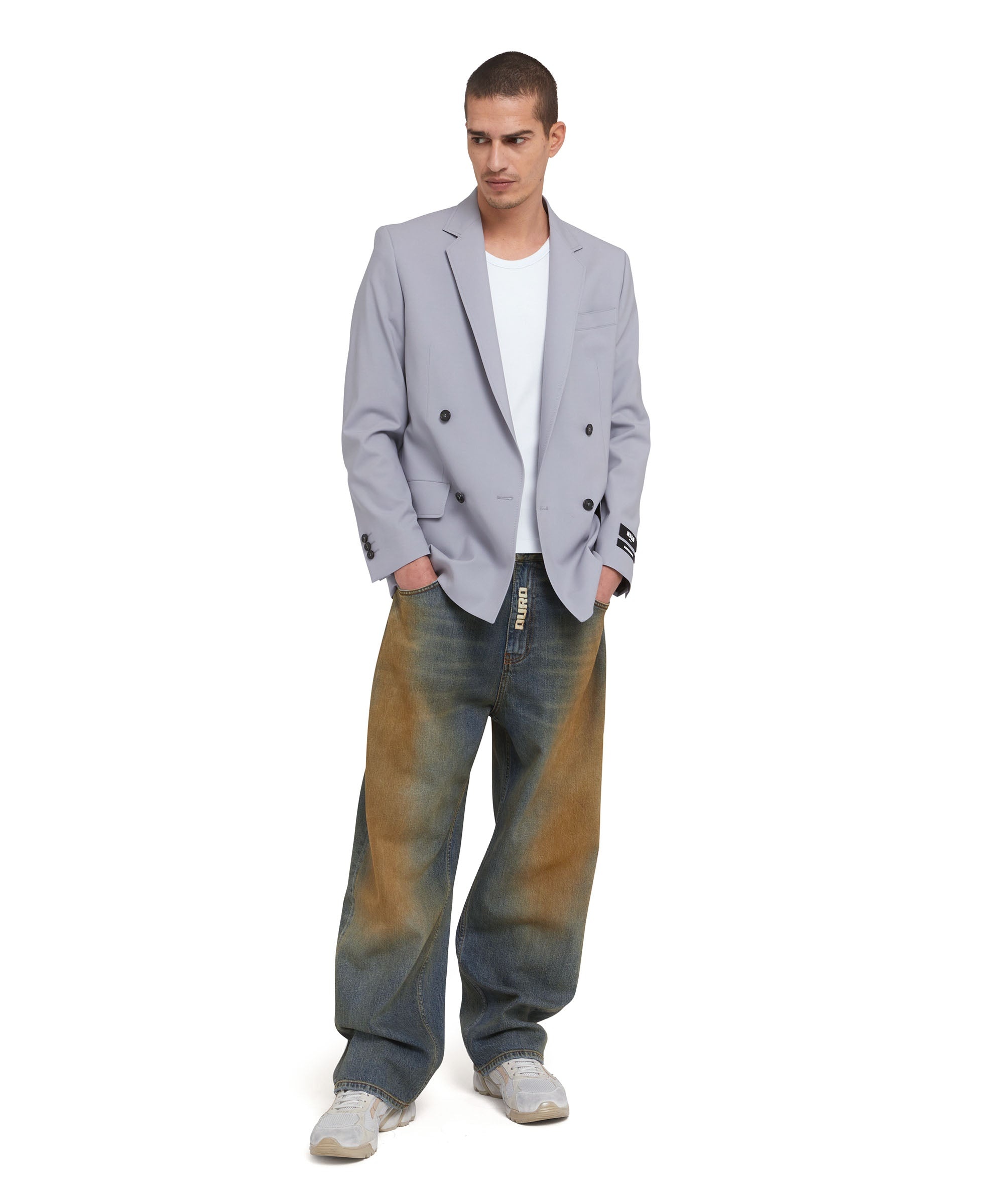 Fresh wool double-breasted jacket - 5