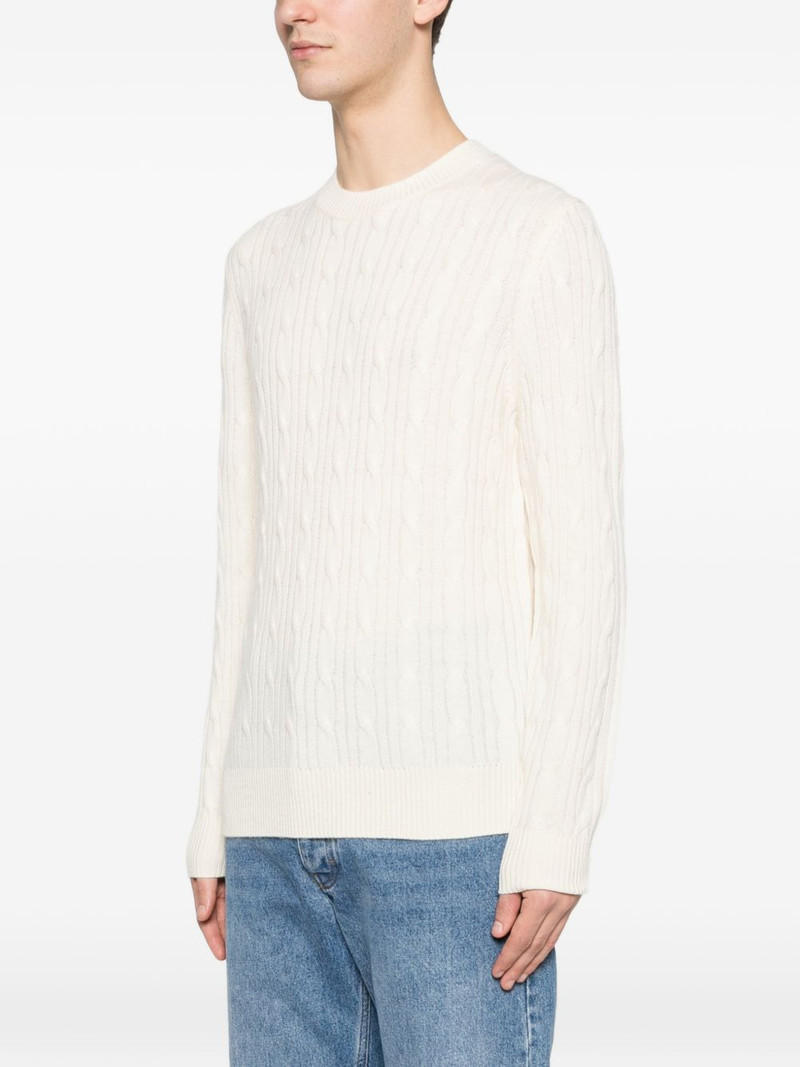 cable-knit crew-neck sweater 3