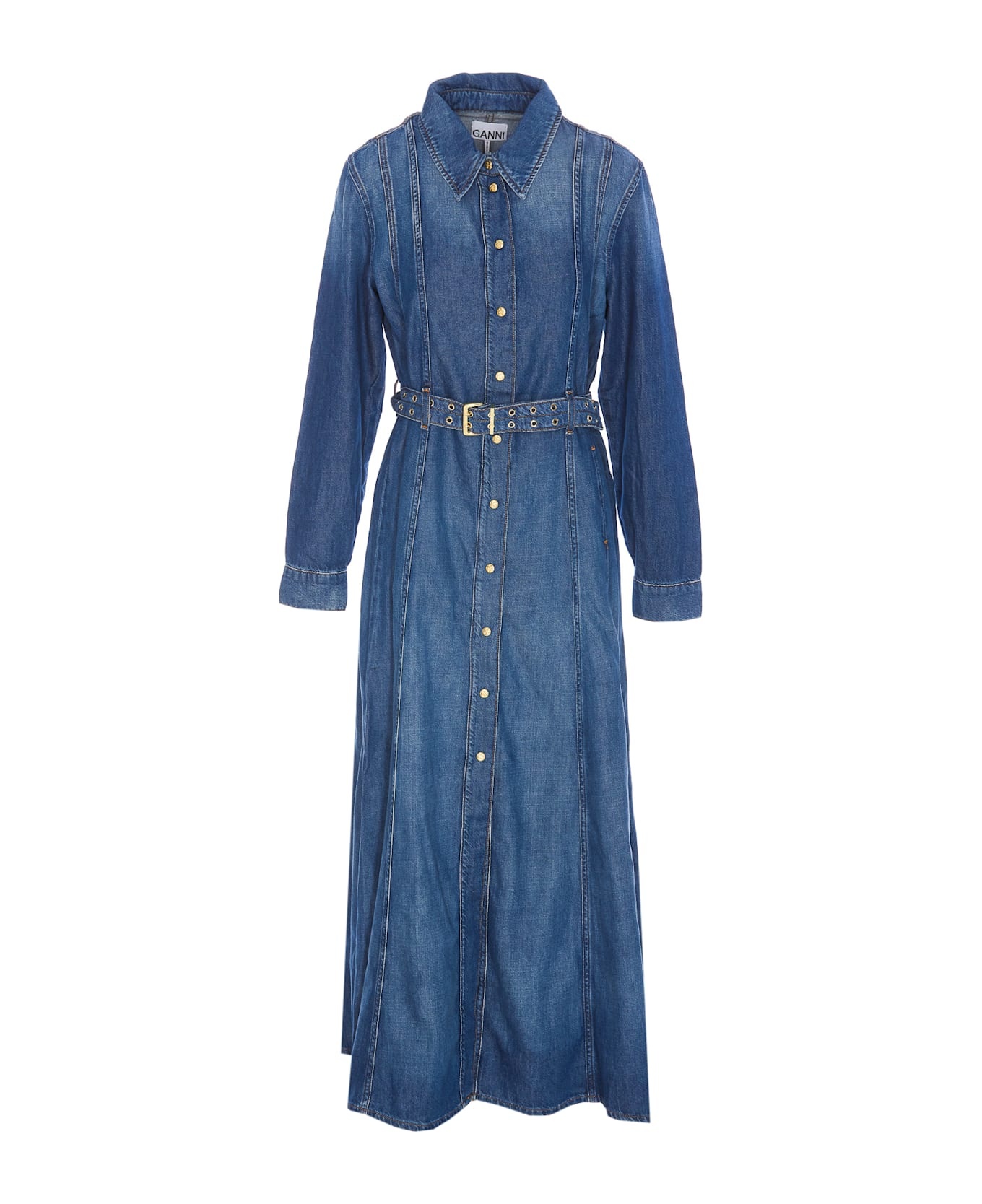 Denim Maxi Dress - 1