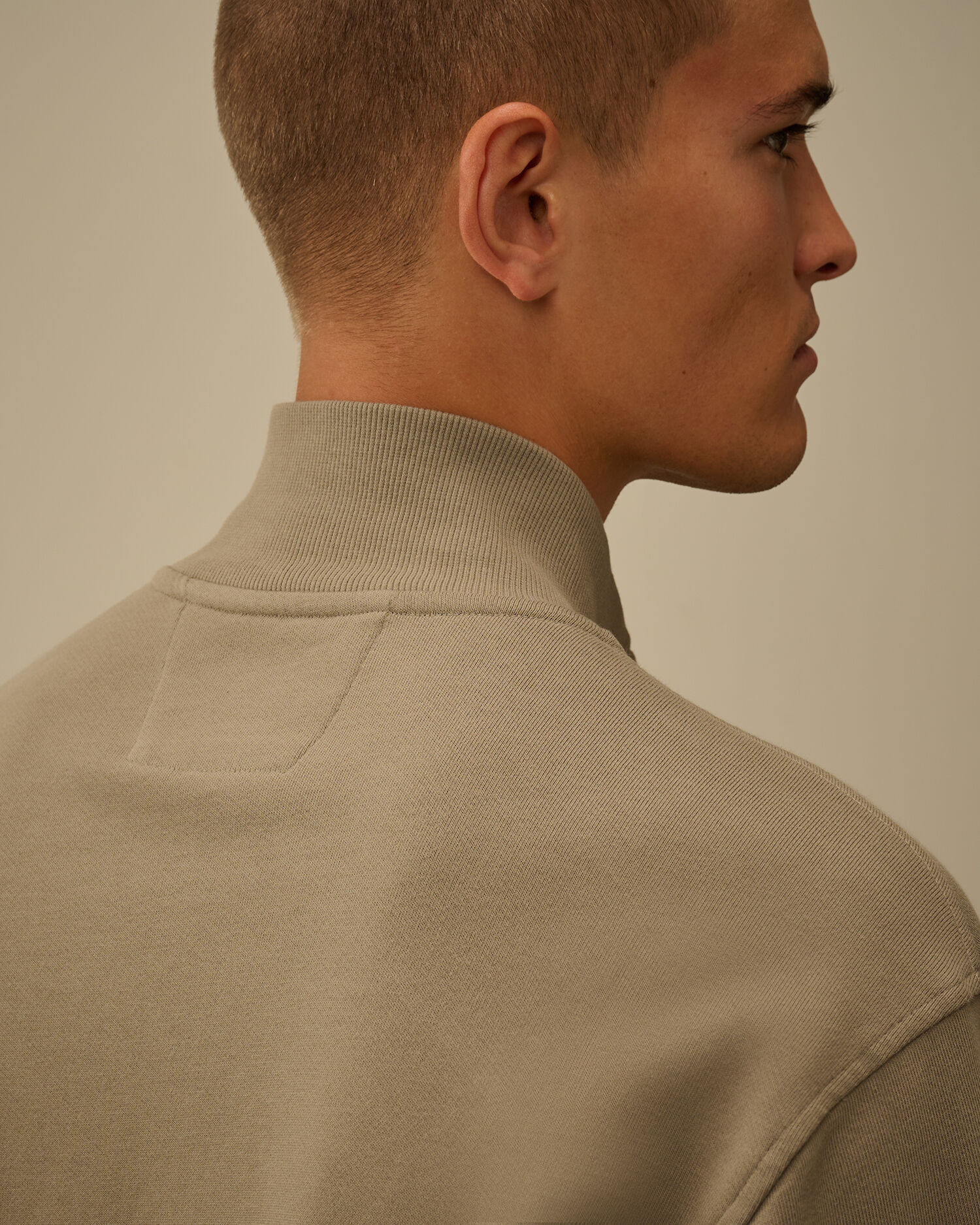 Diagonal Raised Fleece Full Zip Sweatshirt - 6