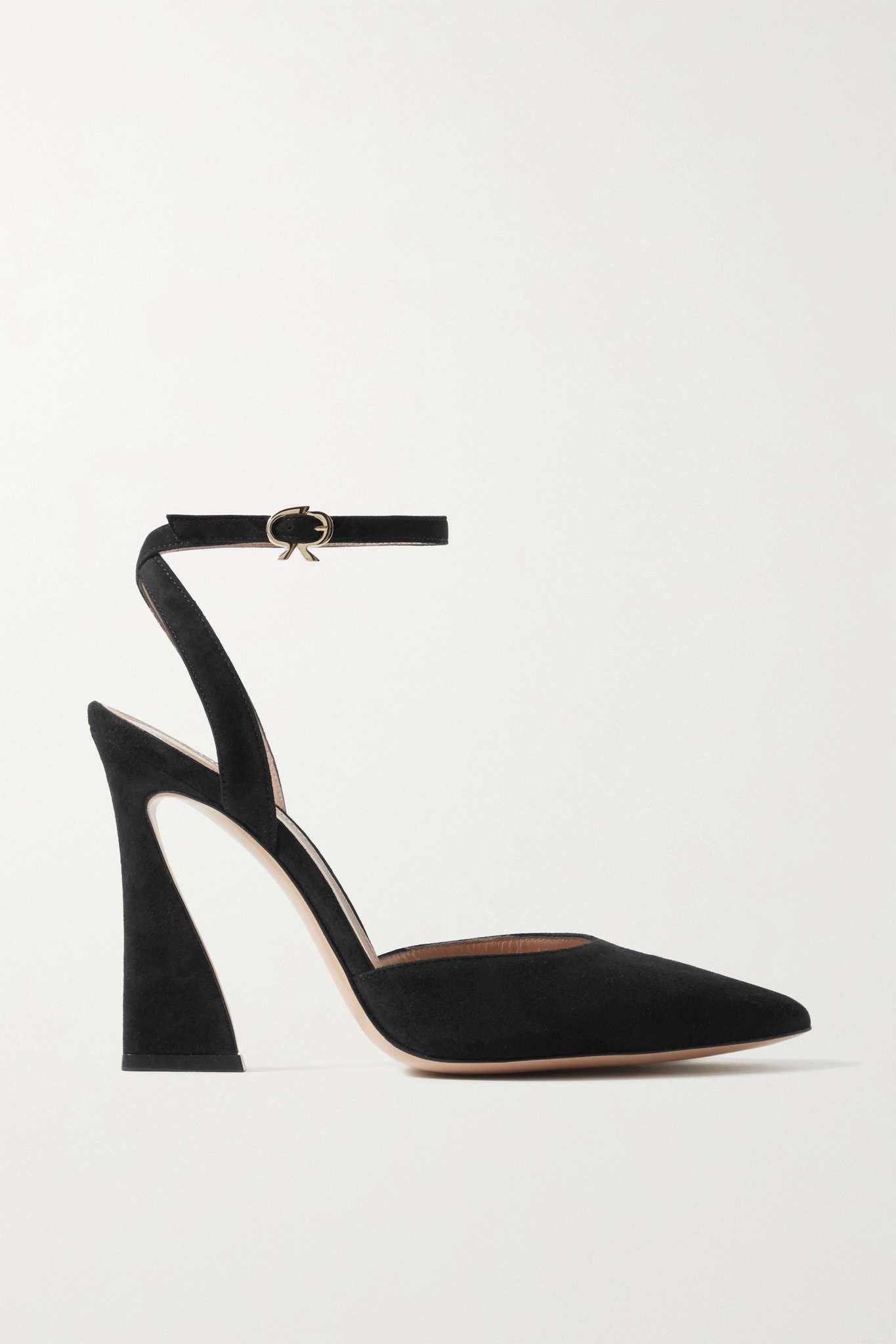 Aura D'Orsay 105 suede pumps - 1