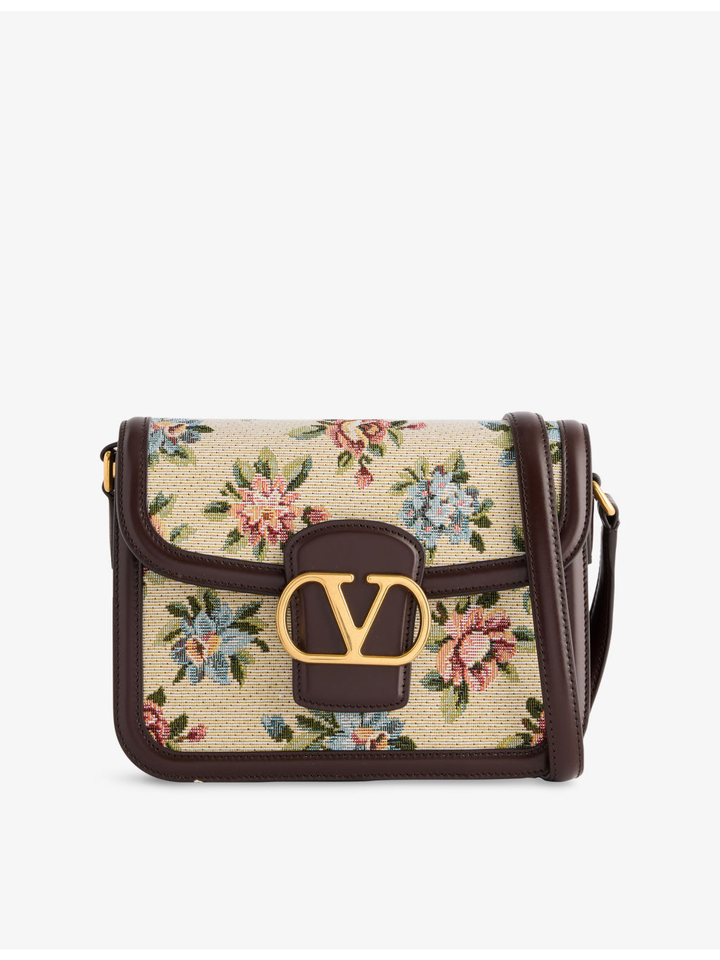 9to5 Small Floral-Jacquard Shoulder Bag - 1