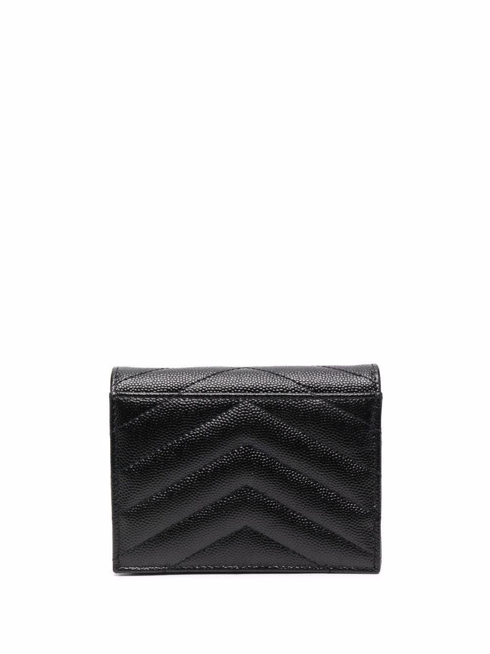 quilted leather wallet - 2