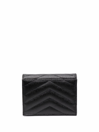 SAINT LAURENT quilted leather wallet outlook