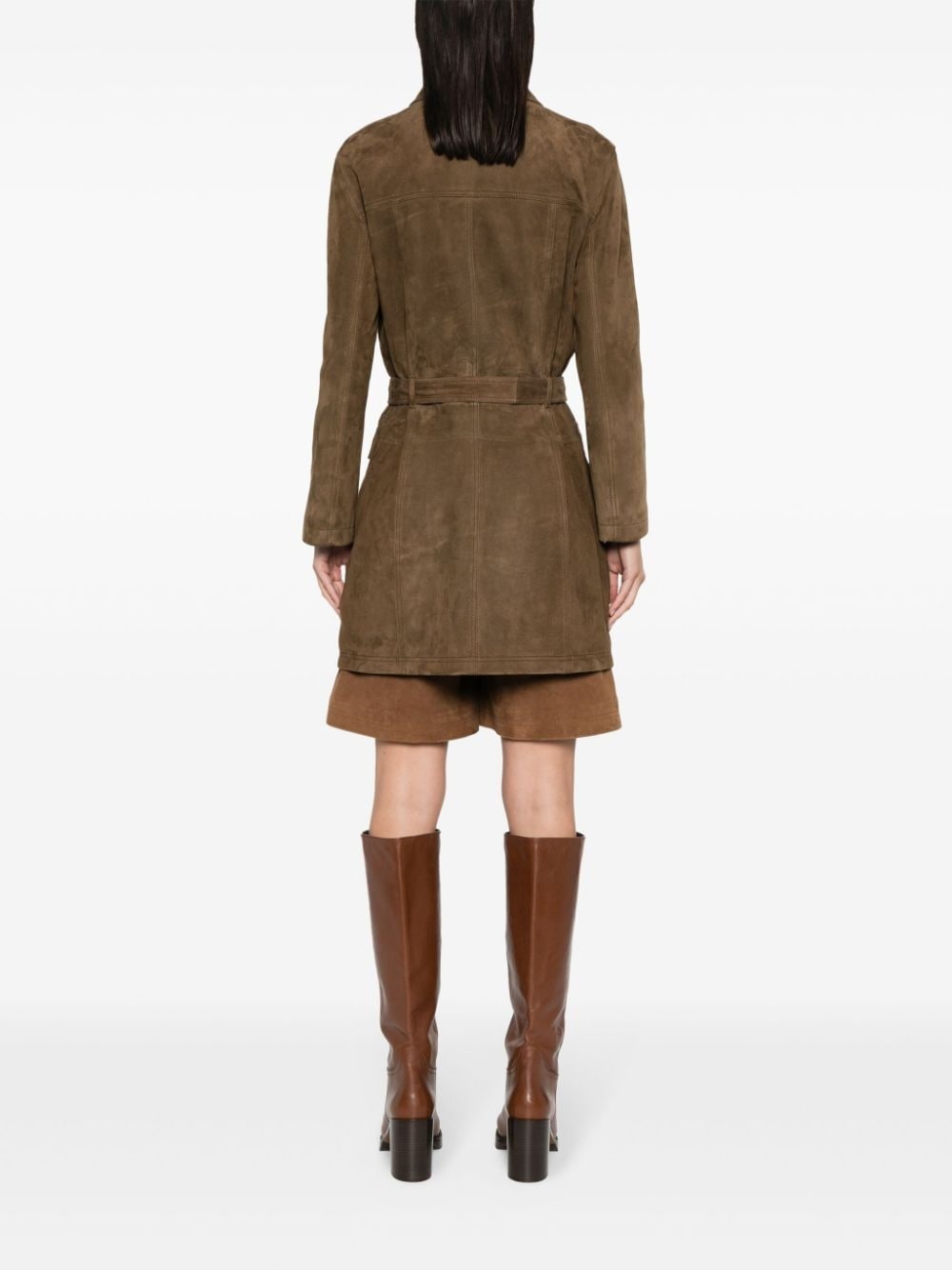 suede leather coat - 4
