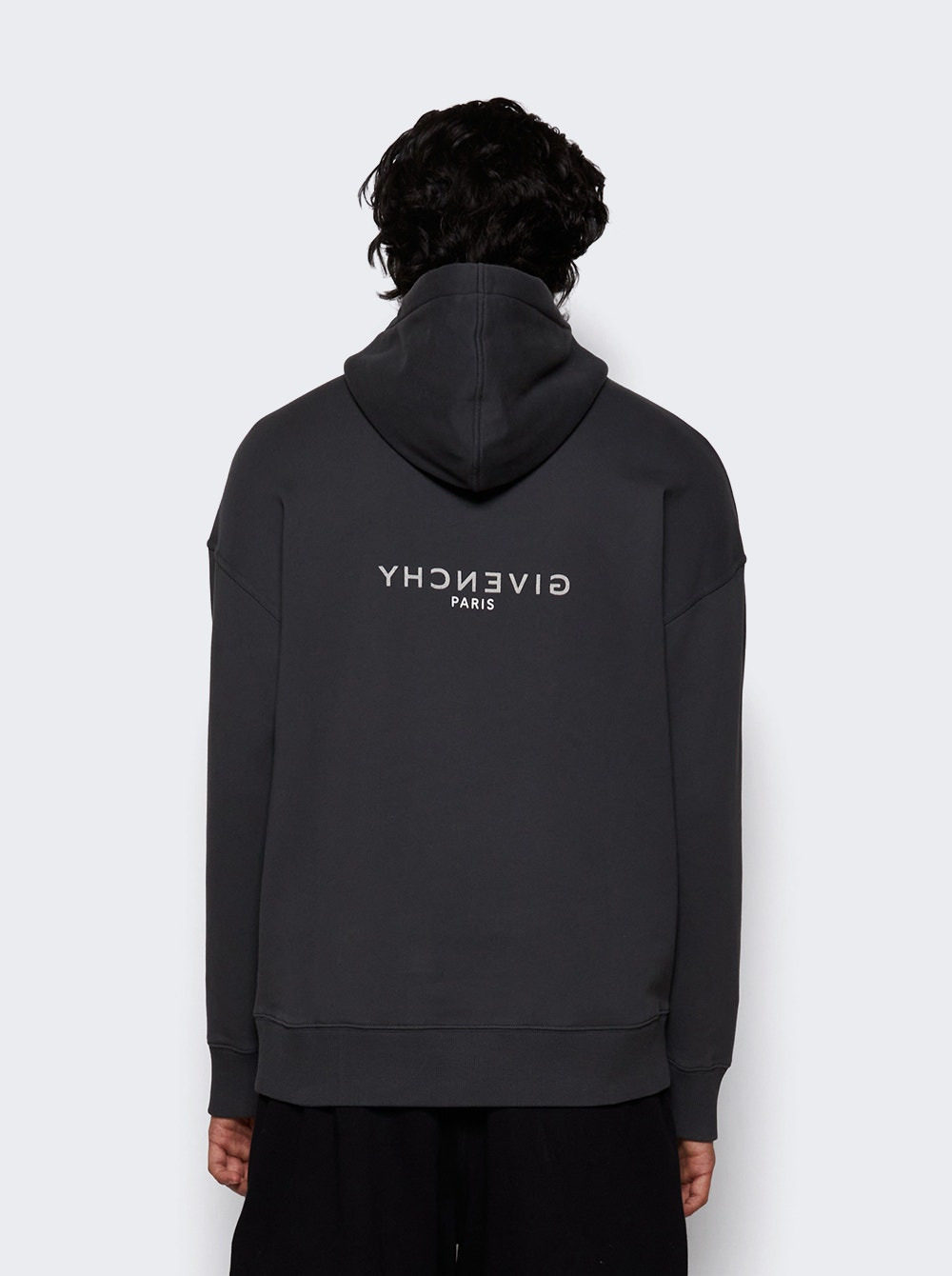 Reverse Givenchy Hoodie Charcoal - 5