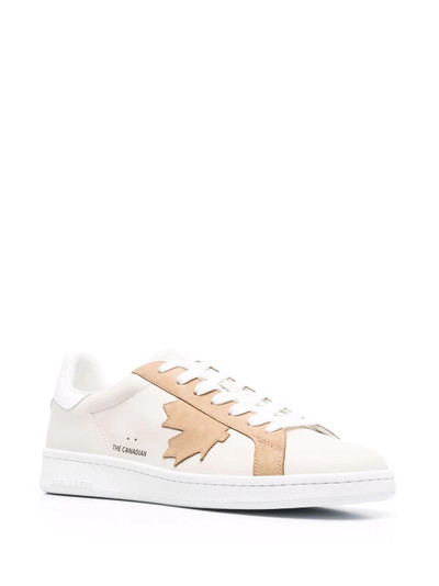 DSQUARED2 maple leaf low-top sneakers outlook