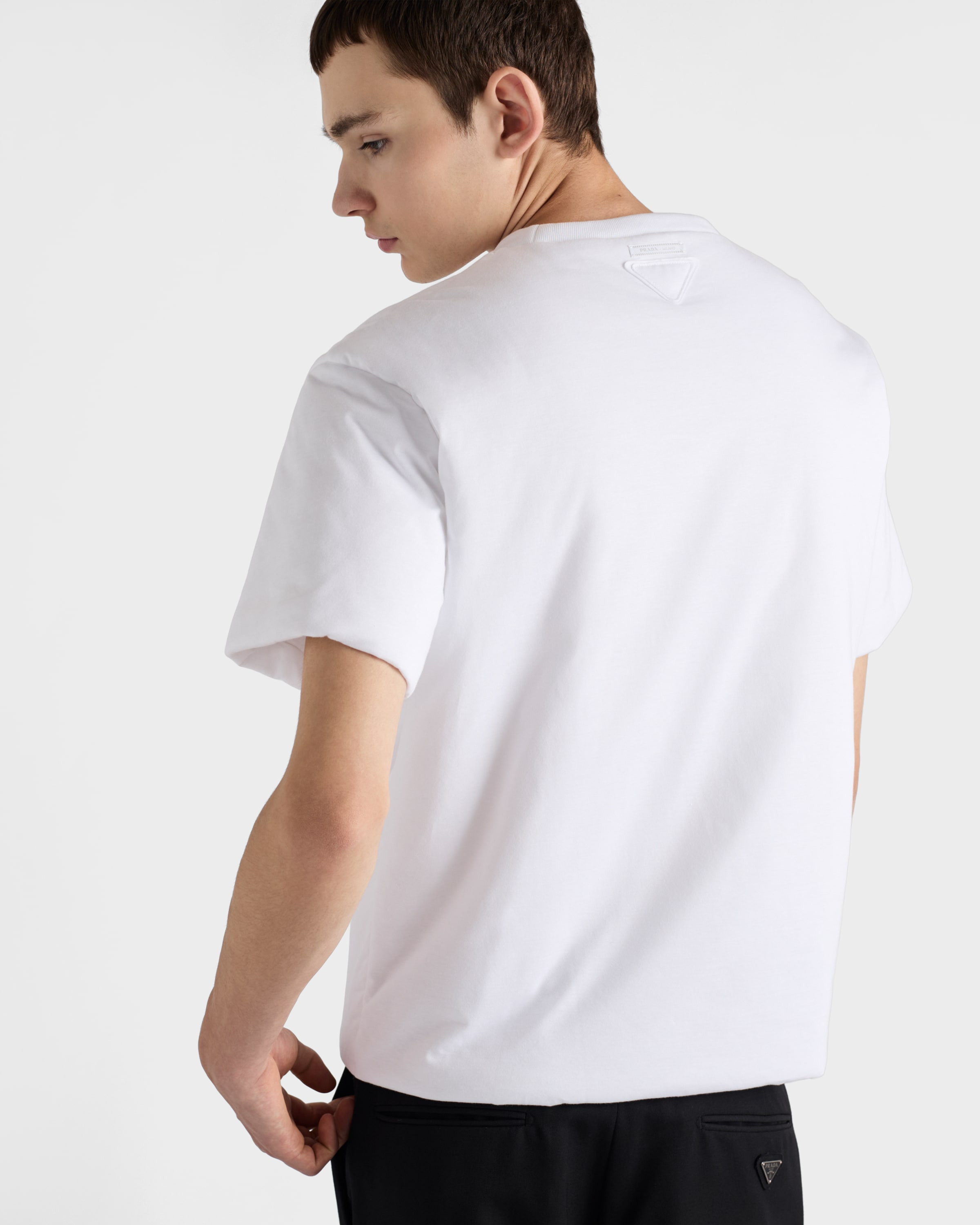Padded cotton T-shirt - 3