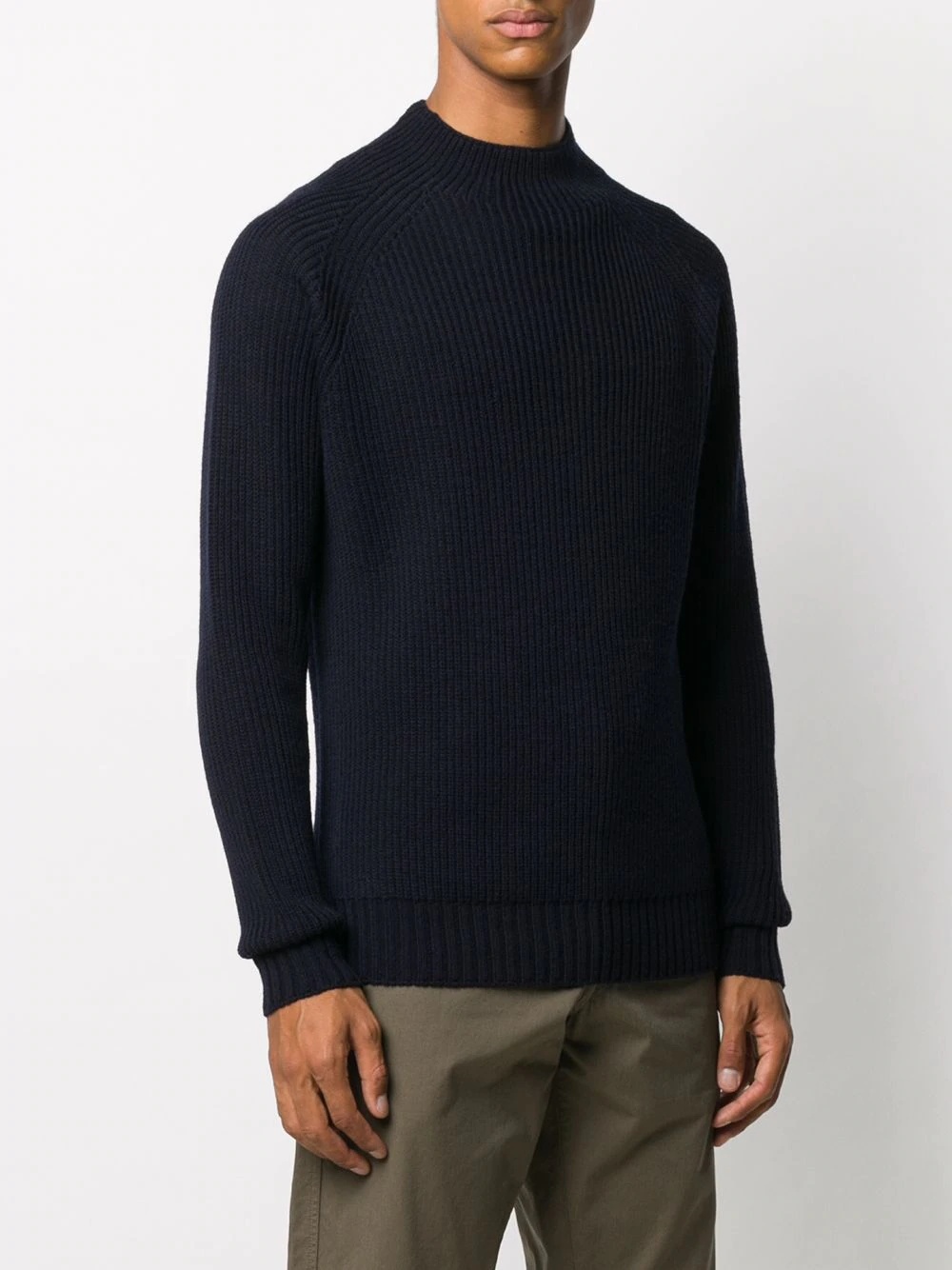 ribbed-knit virgin wool jumper - 3