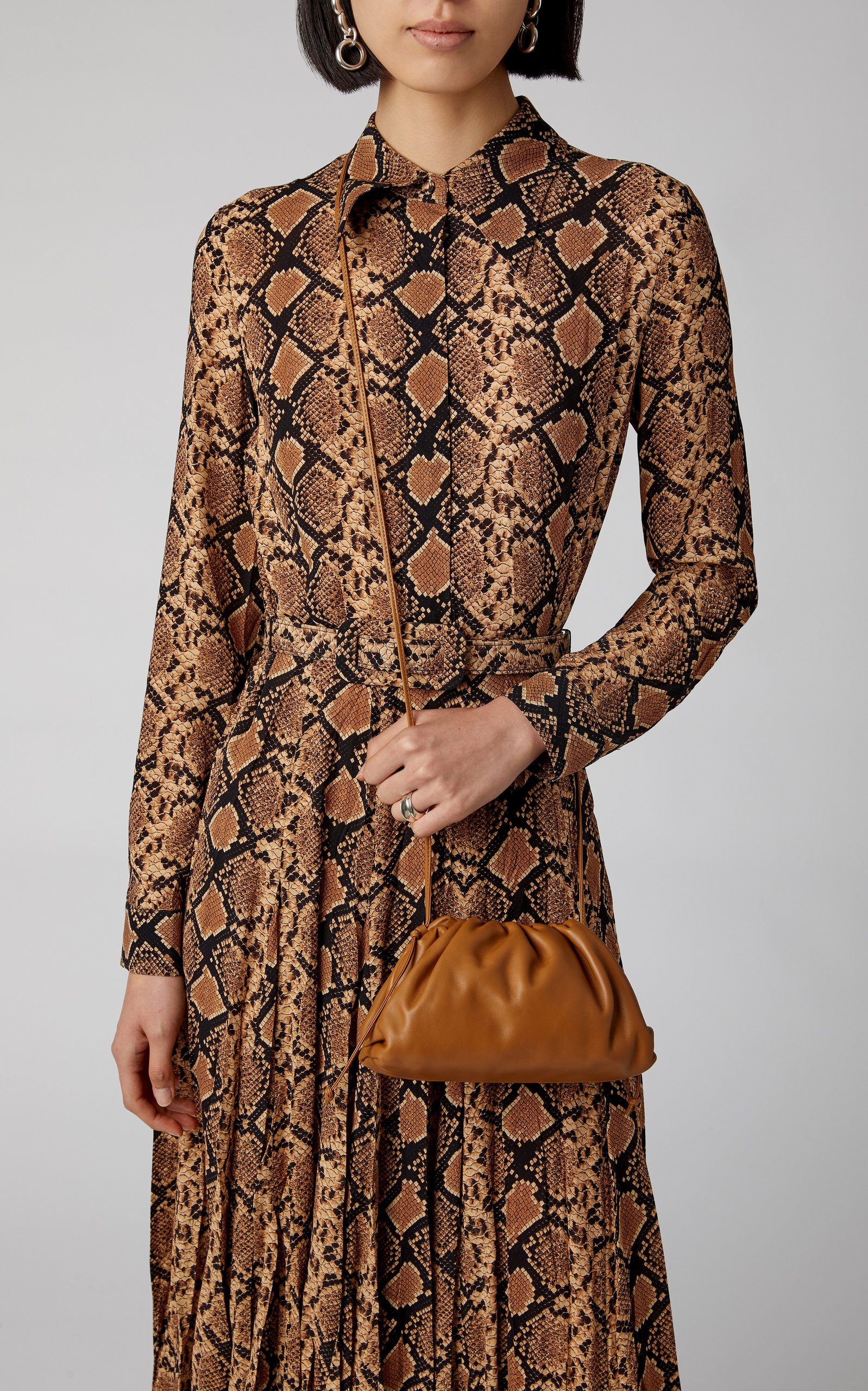 The Mini Pouch Leather Clutch brown - 2