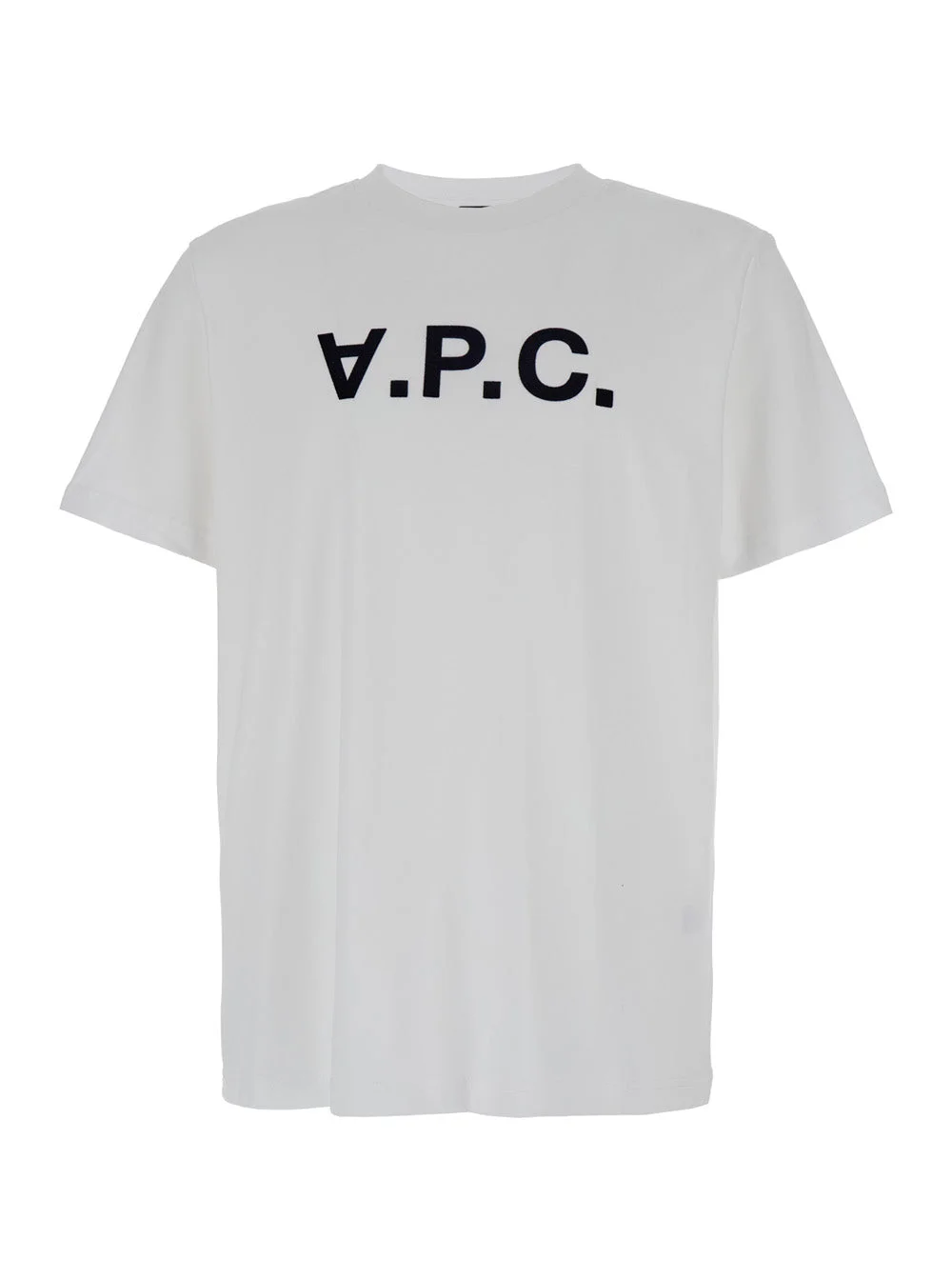 A.P.C. Women White Oversized T-Shirt With Apc Print In Cotton Woman - 1