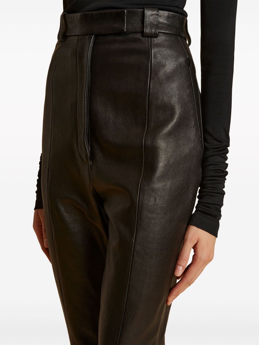 Waylin pintucked high-waisted trousers - 5