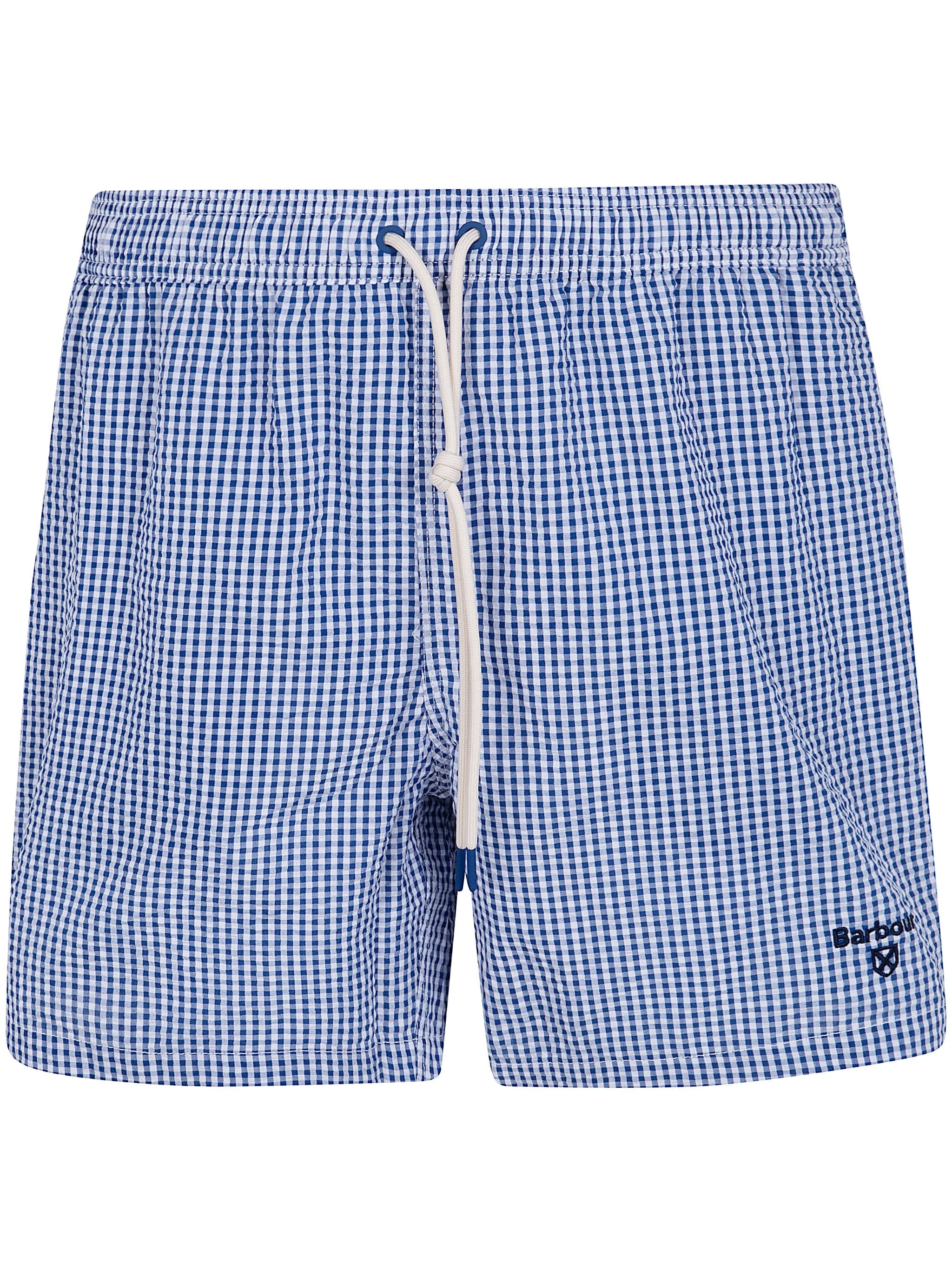 Gingham Seersucker Swim Short - 1