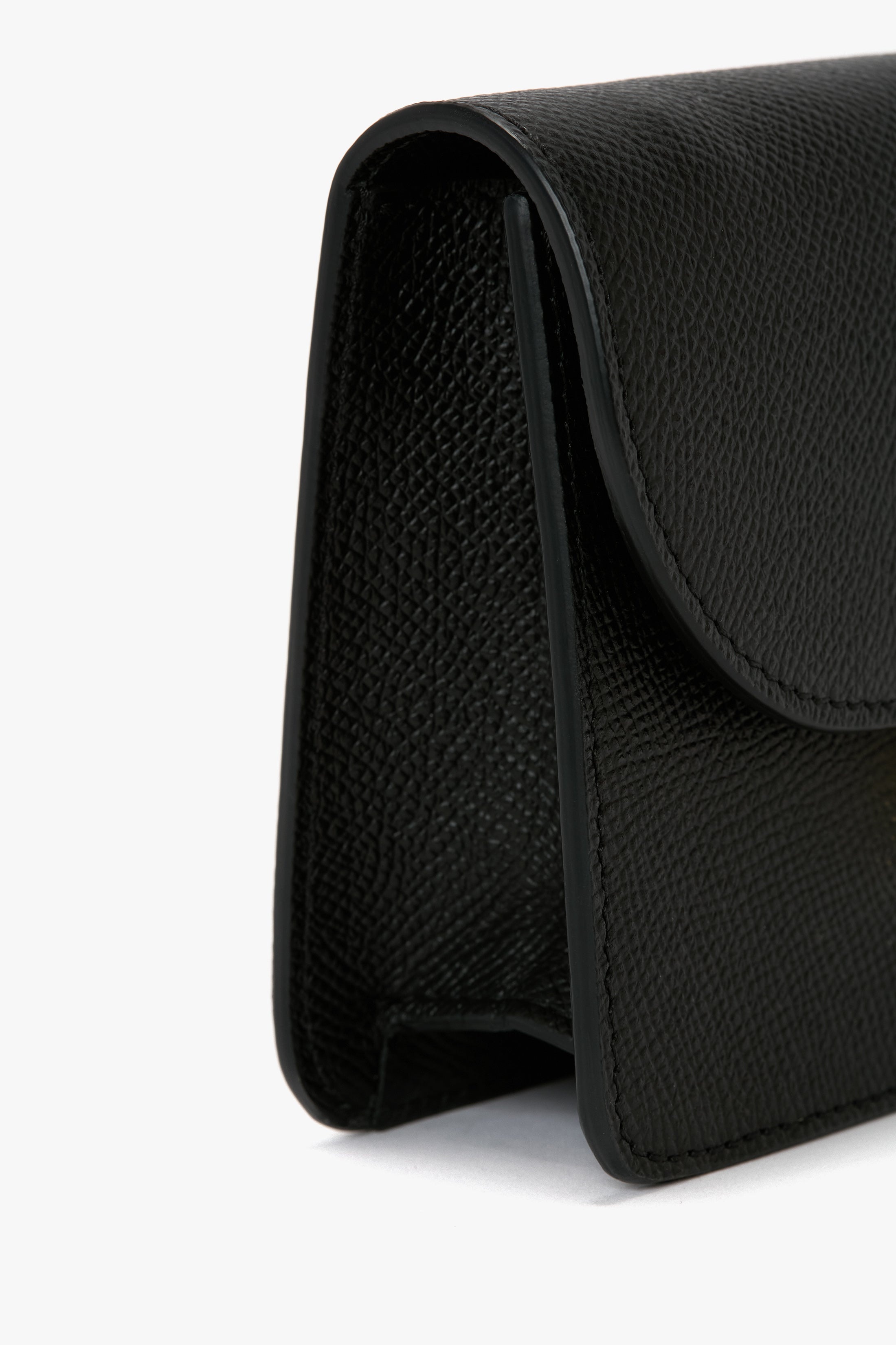 Nano Dorian Wristlet In Black Grained Leather - 7