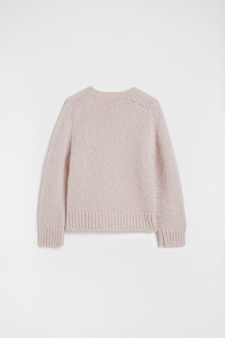 Wool Blend Crew-Neck Sweater - 6