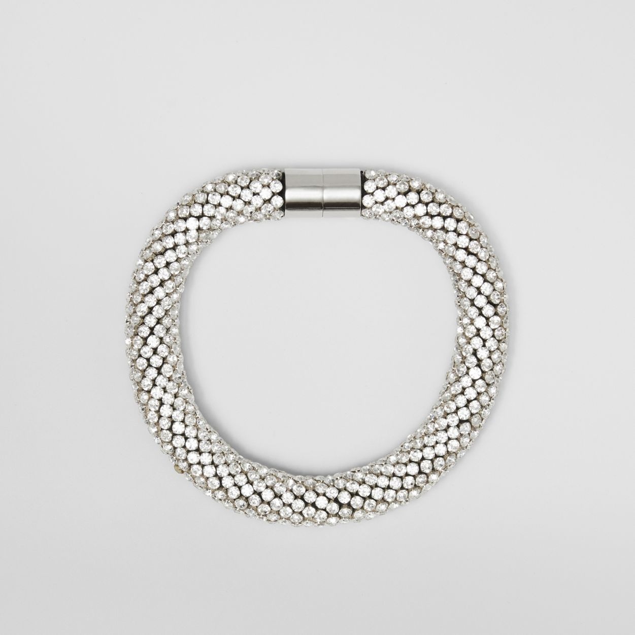 Crystal Embellished Necklace - 1
