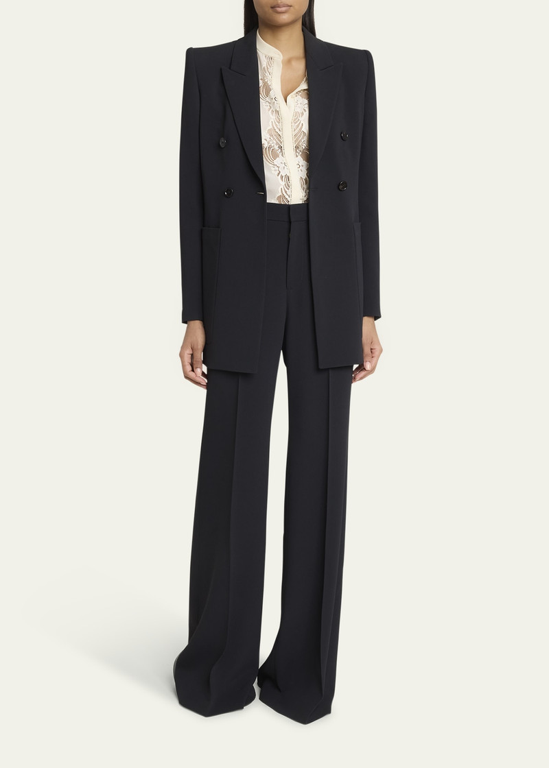 Chloé Soft Crepe Wide-Leg Pants outlook