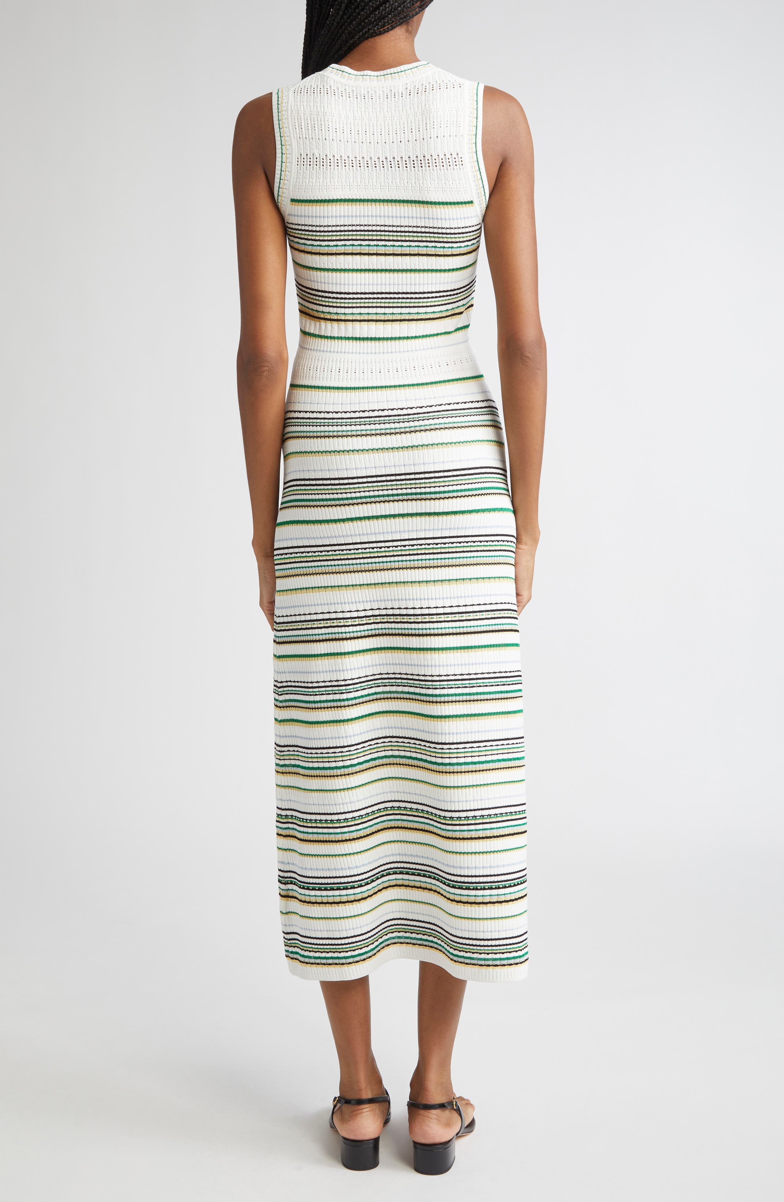 Veronica Beard Dawn Sleeveless Knit Dress in Off White Multi at Nordstrom - 2