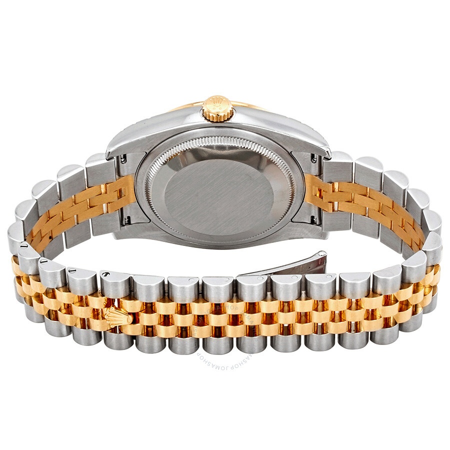 Rolex Oyster Perpetual Datejust 36 Champagne Dial Stainless Steel and 18K Yellow Gold Jubilee Bracel - 3