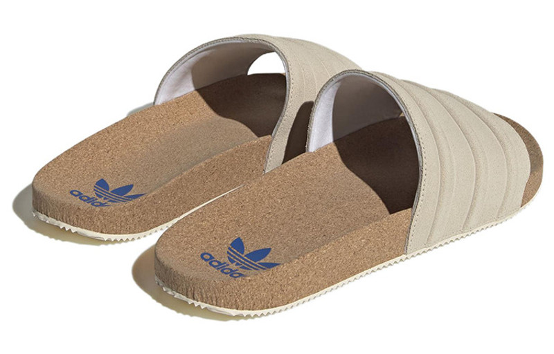 adidas adilette Premium Slides Wonder White Cork 4