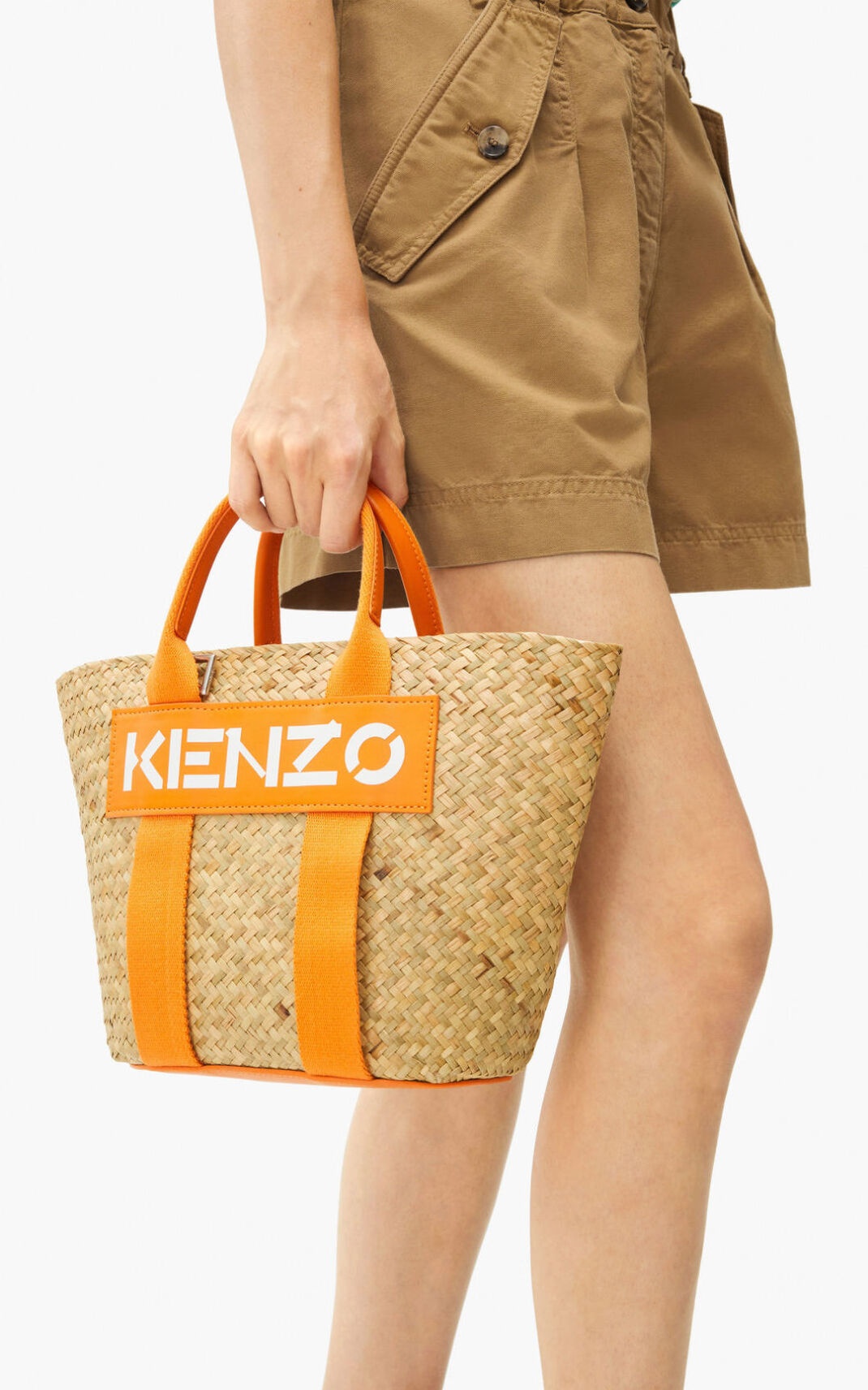 Small KENZO Logo raffia basket - 2