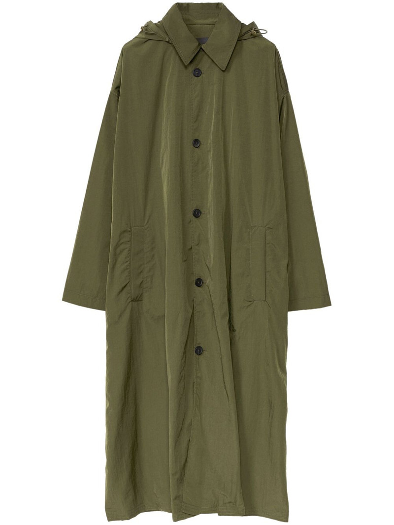 hooded technical-jersey parka coat 1