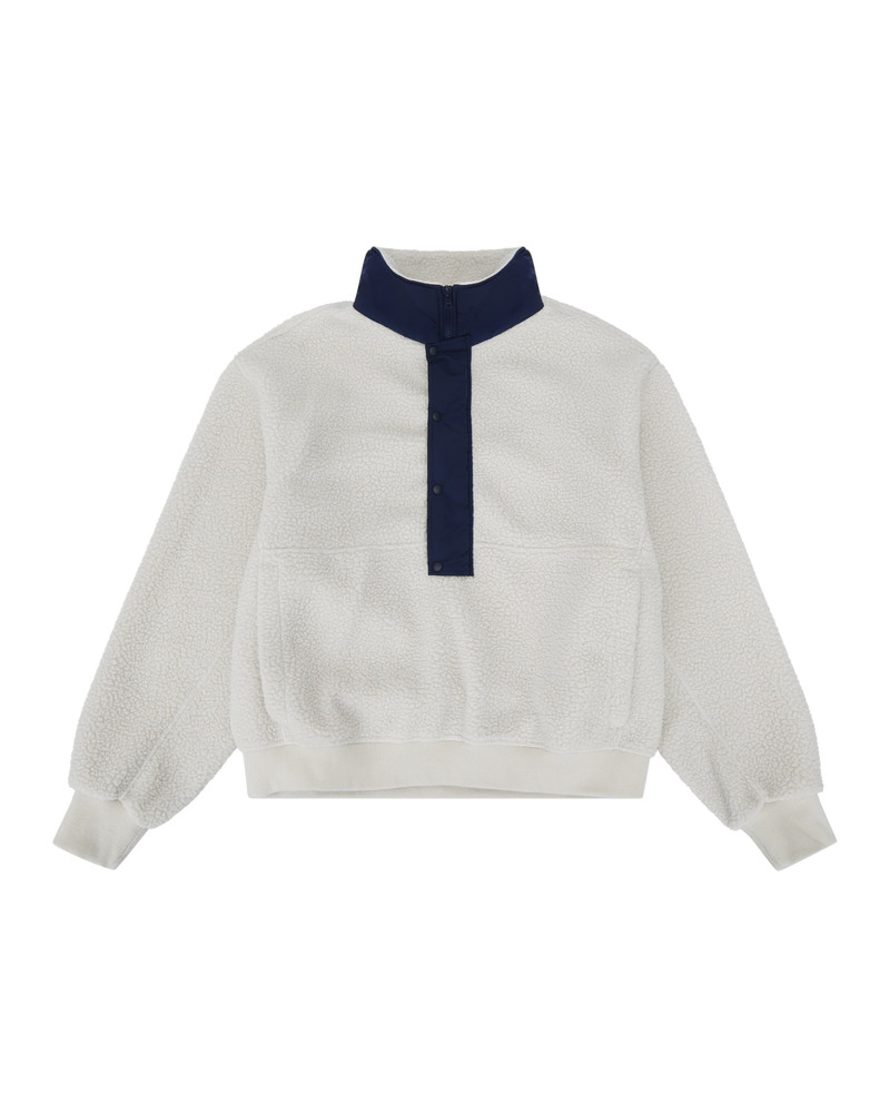 SYSTEM HALF ZIP FLEECE BONE 6