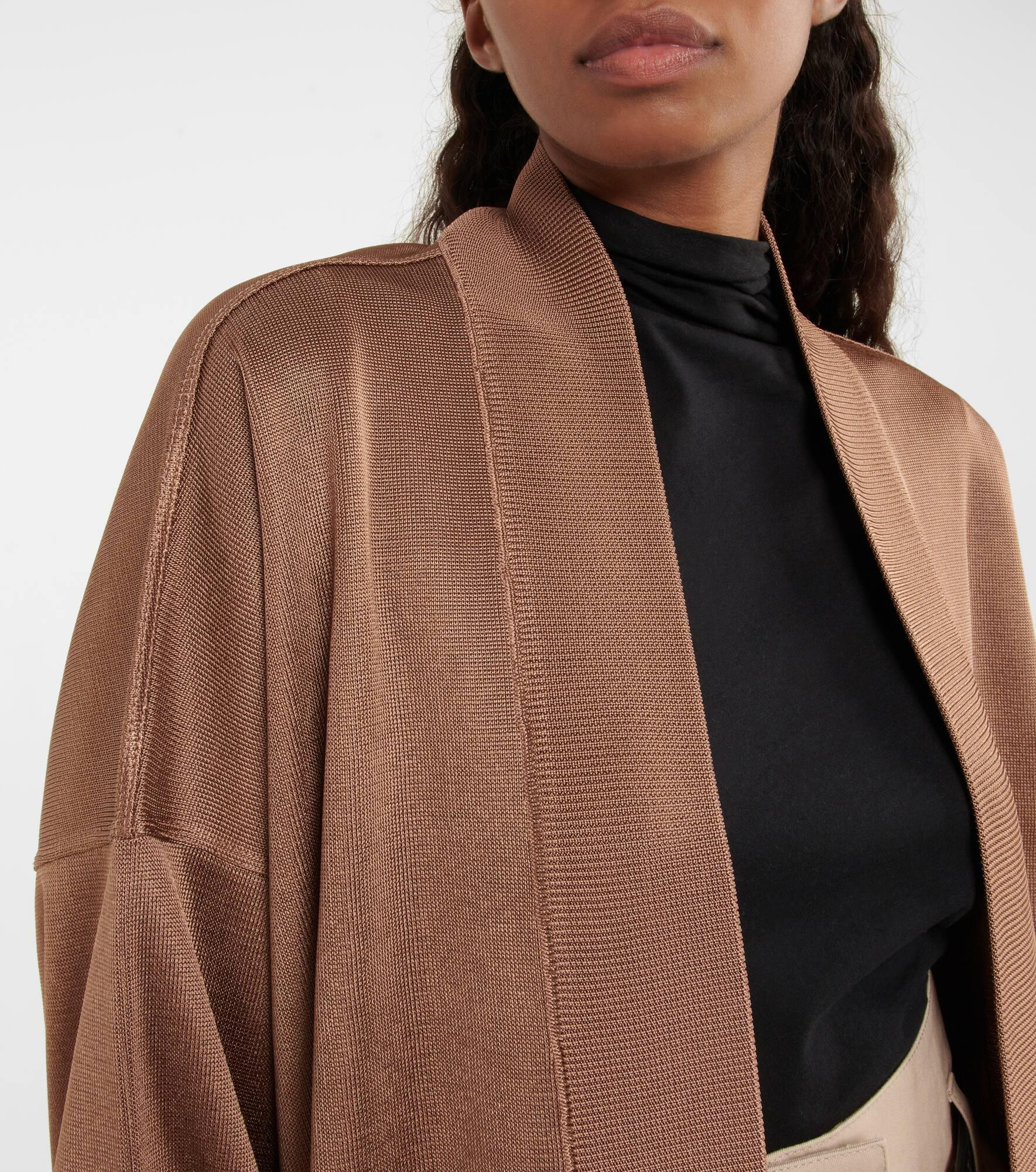 Oversized metallic cardigan - 4