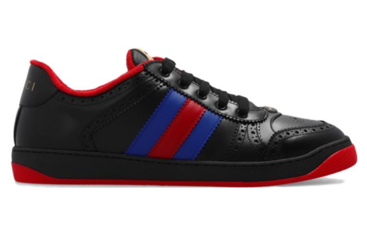 Gucci Screener Low-Top Sneakers 'Black Blue Red' 722602-AAA9P-1093 - 2