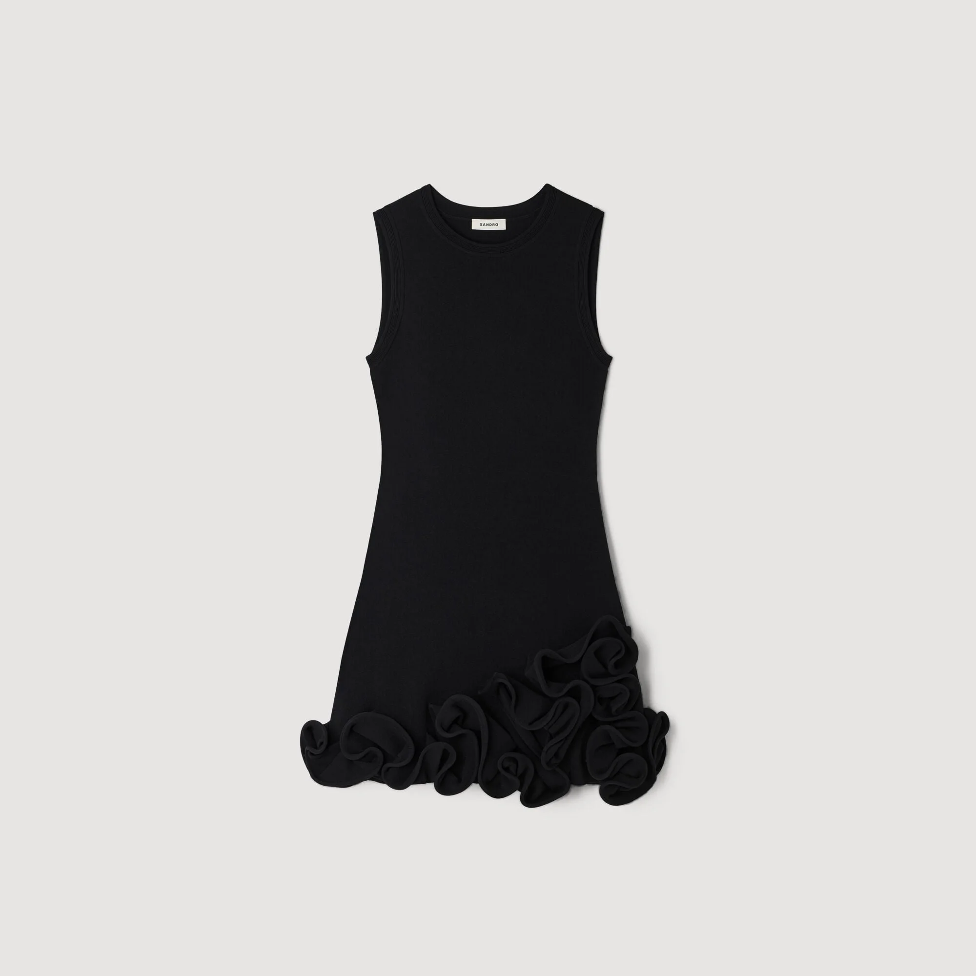 FLORAL KNIT MINI DRESS - 1