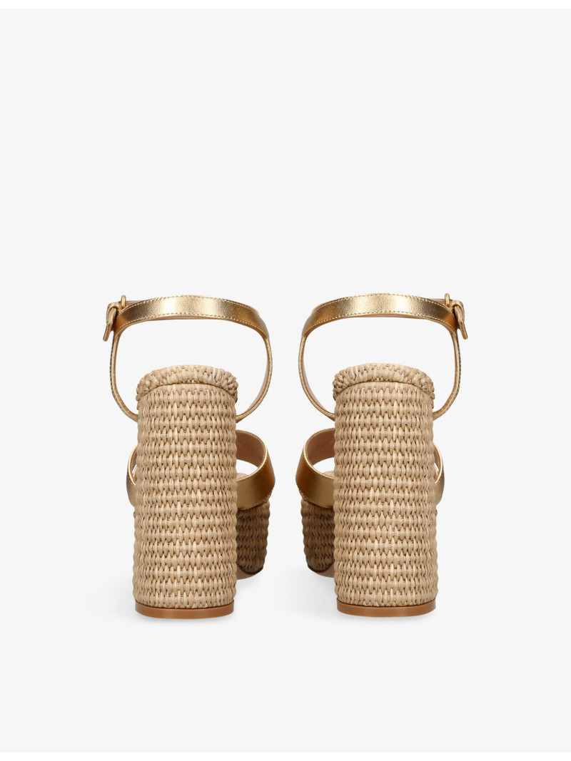 Gianvito Rossi Bebe Leather Platform Sandals outlook