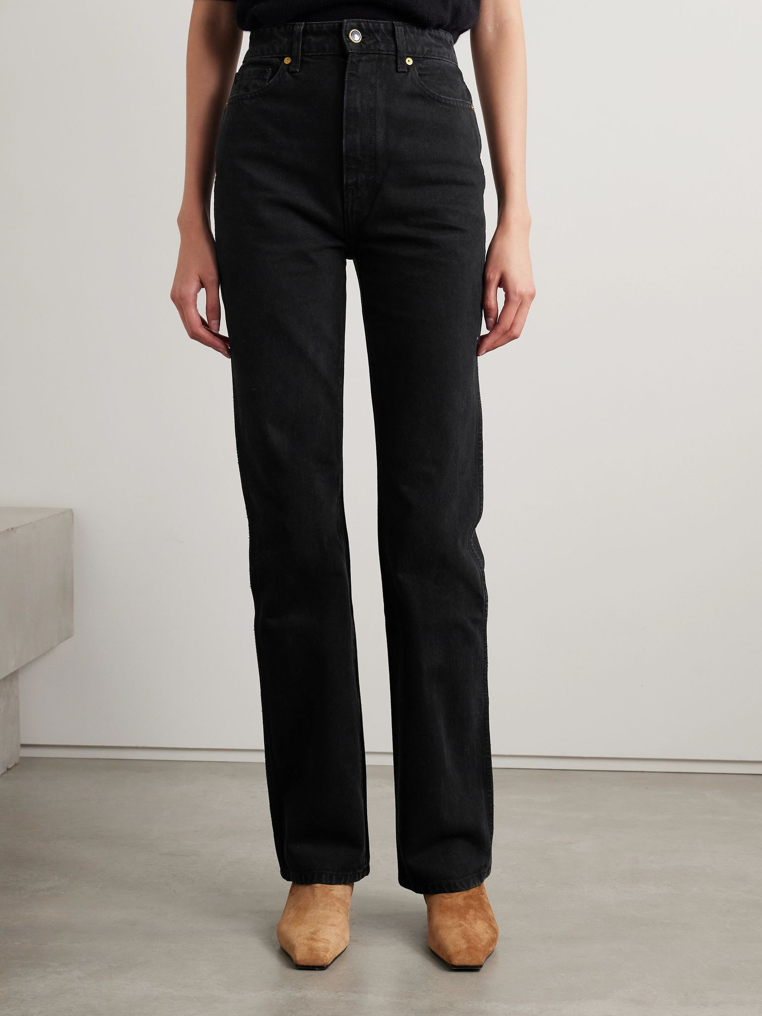Danielle high-rise slim-leg jeans Black - 3