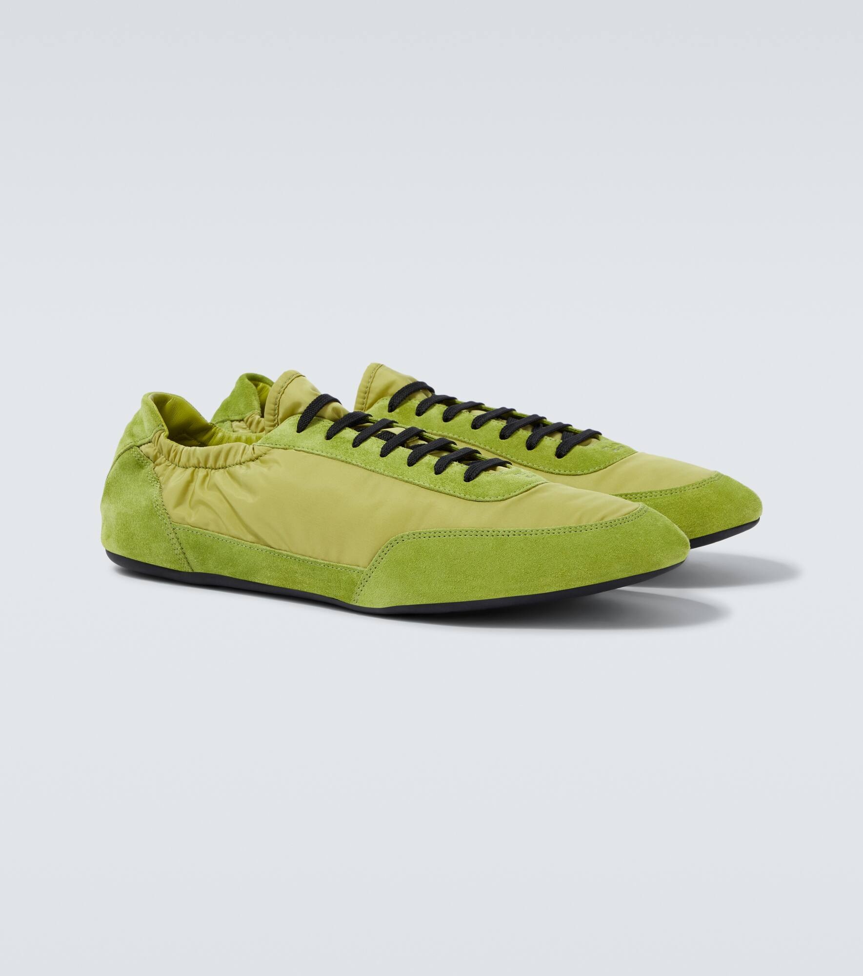 Elastic Collapse Re-Nylon and suede sneakers - 5