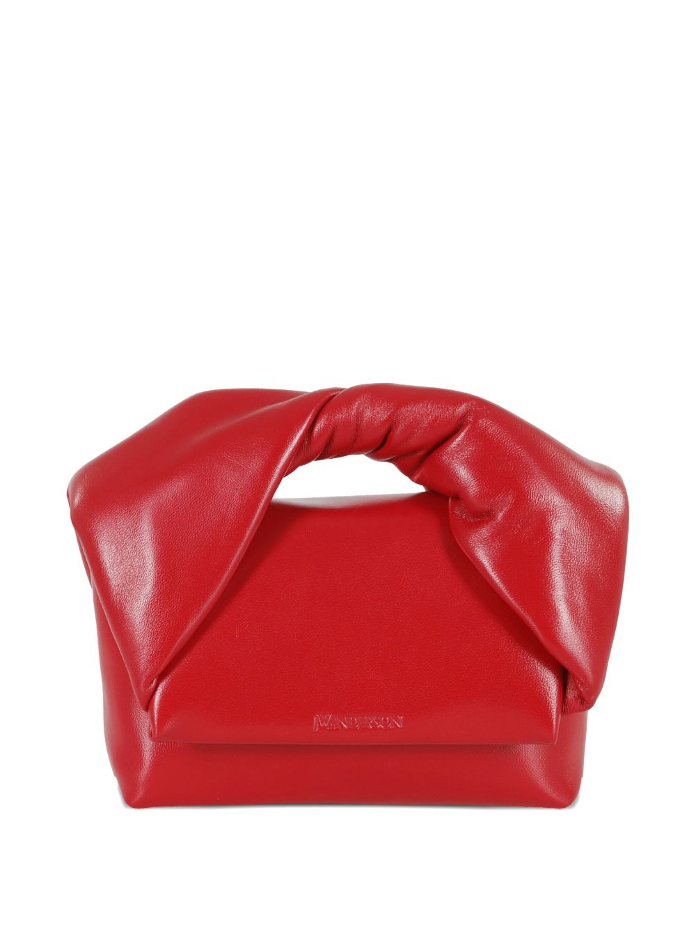 twisted-handle leather shoulder bag - 2