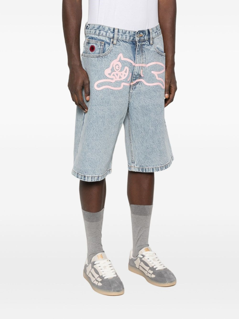 Running Dog denim shorts - 3