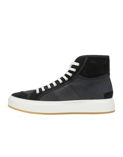 Stone Island S0440 LEATHER SHOES BLACK. outlook