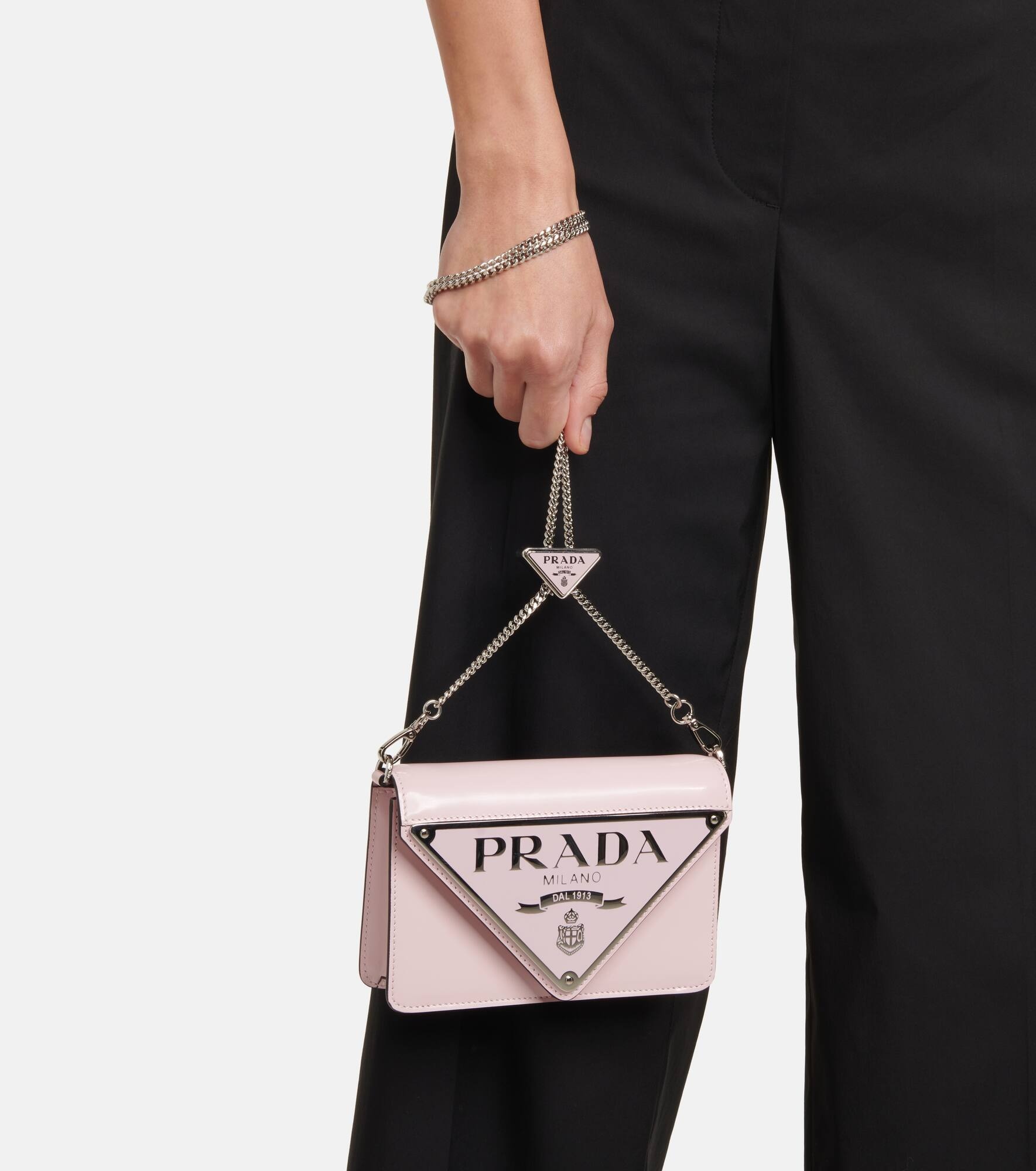 Logo leather shoulder bag - 2