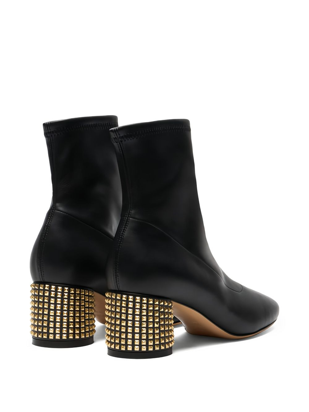 50mm leather ankle boots - 4