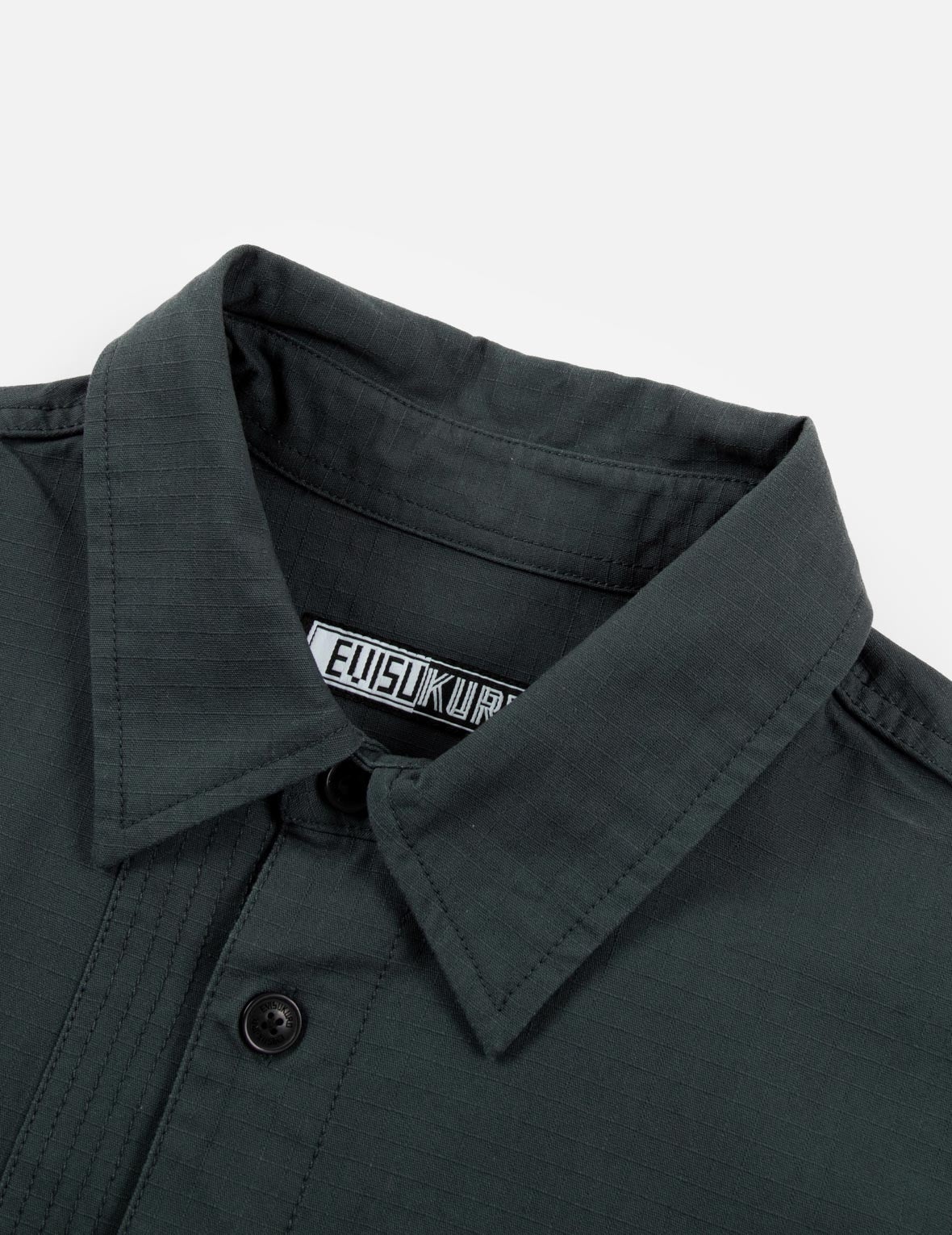 Logo Embroidery and Slogan Print Relax Fit Short-Sleeves Shirt - 7