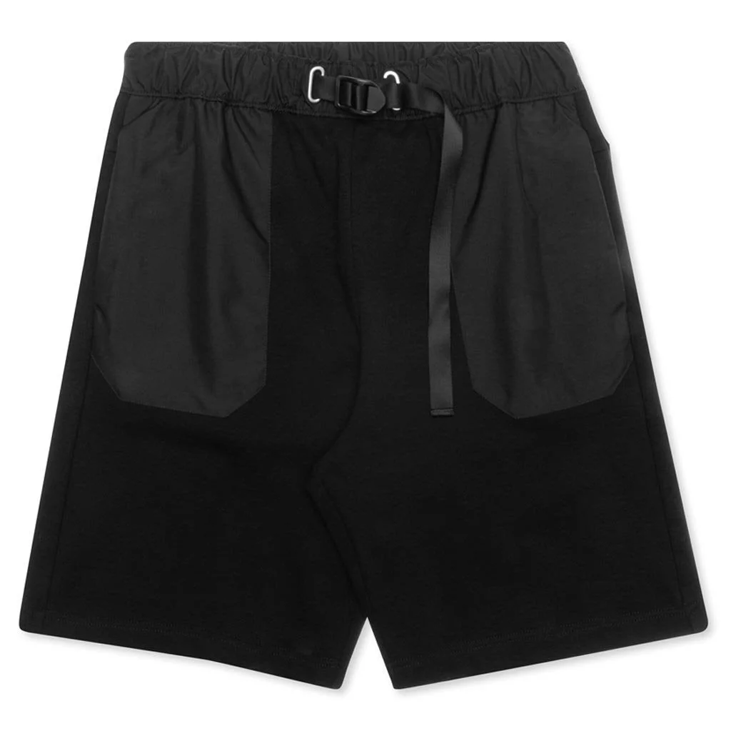JOHN ELLIOTT WATERPROOF TERRY MOUNTAIN SHORTS - BLACK - 1