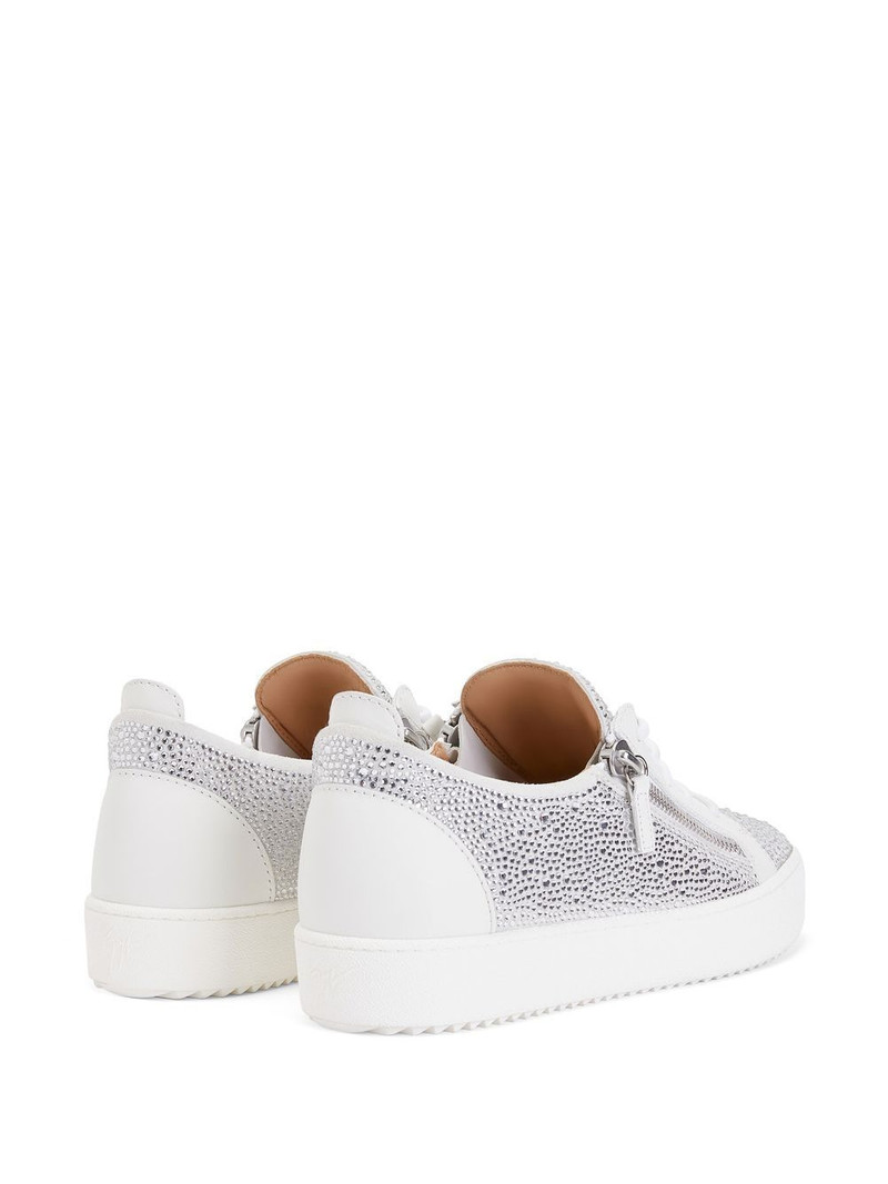 rhinestone low-top sneakers 3