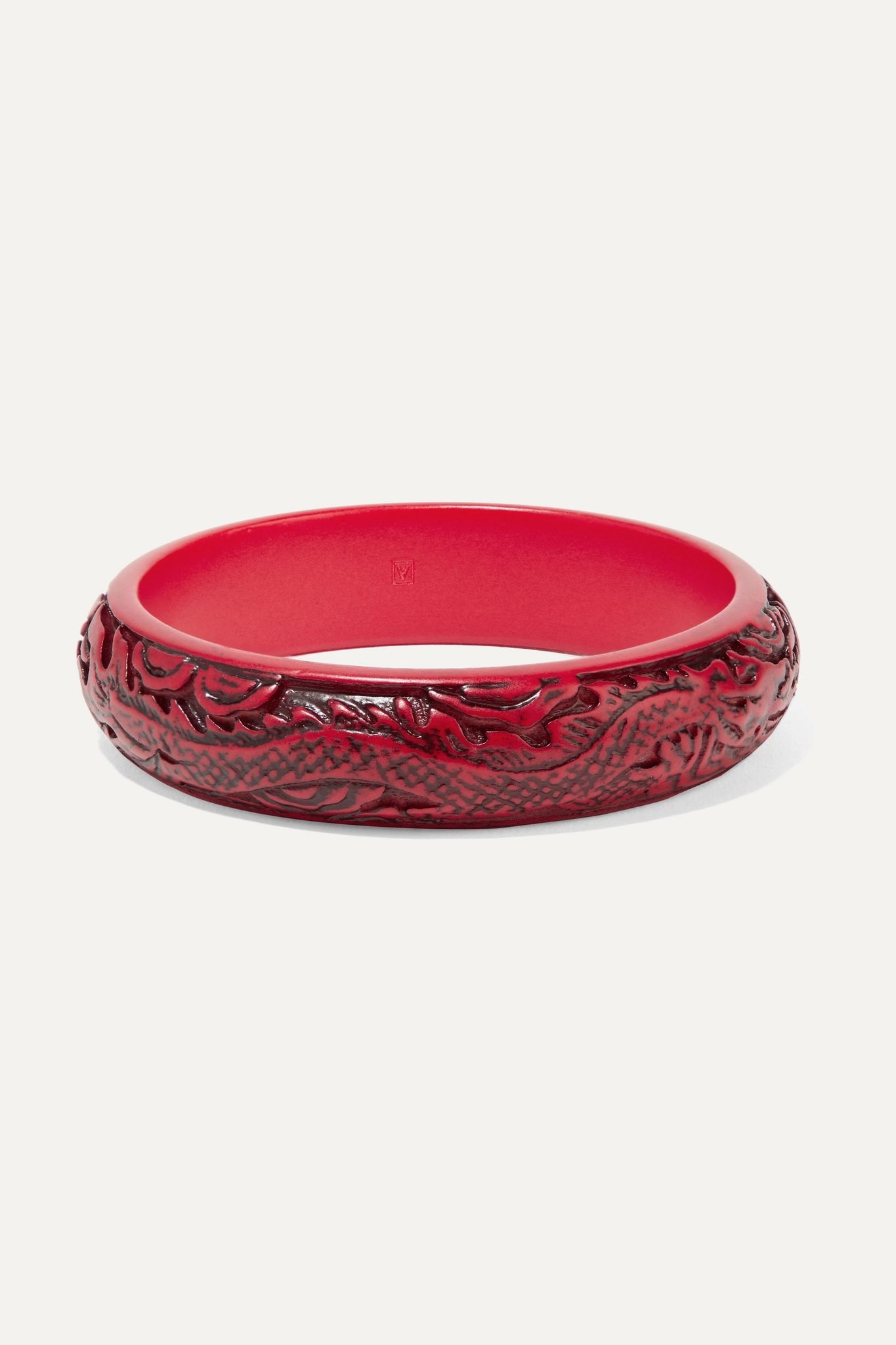 Logo-engraved resin bangle - 3