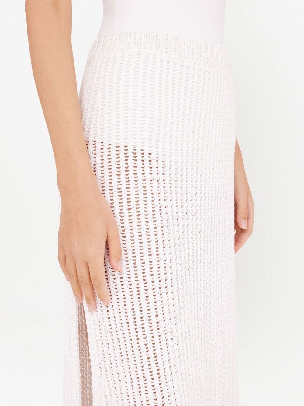 side-slit knit skirt - 5