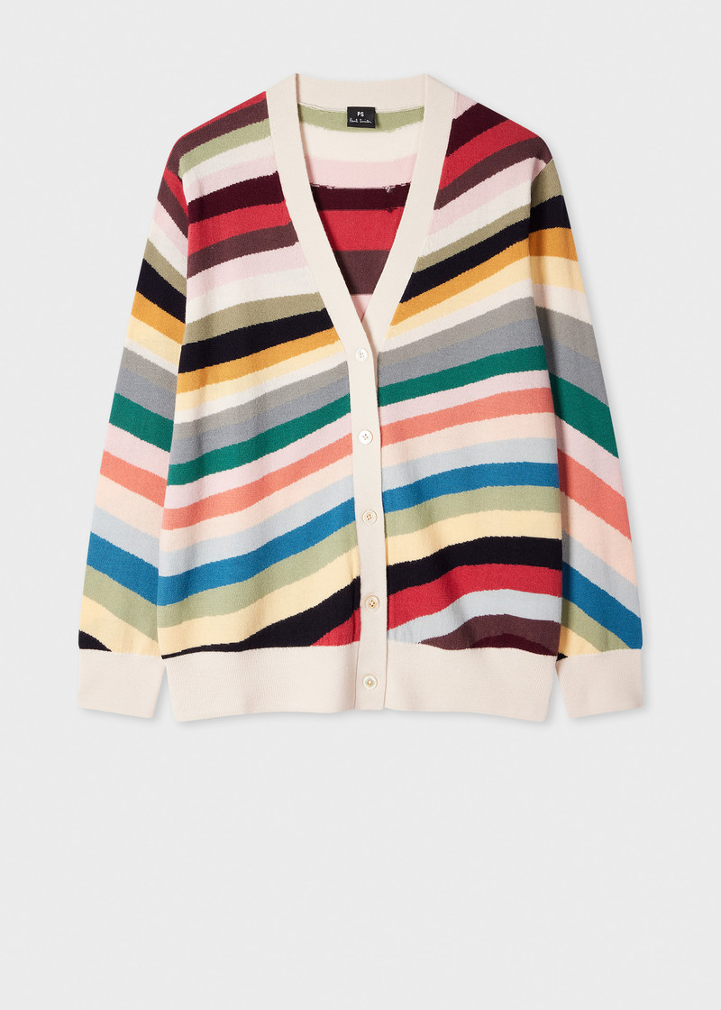 Women's 'Swirl' Stripe Cardigan 1