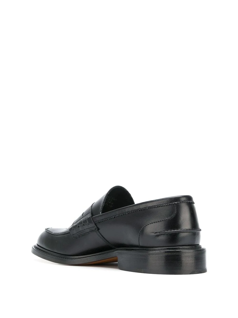 slip-on leather penny loafers - 3