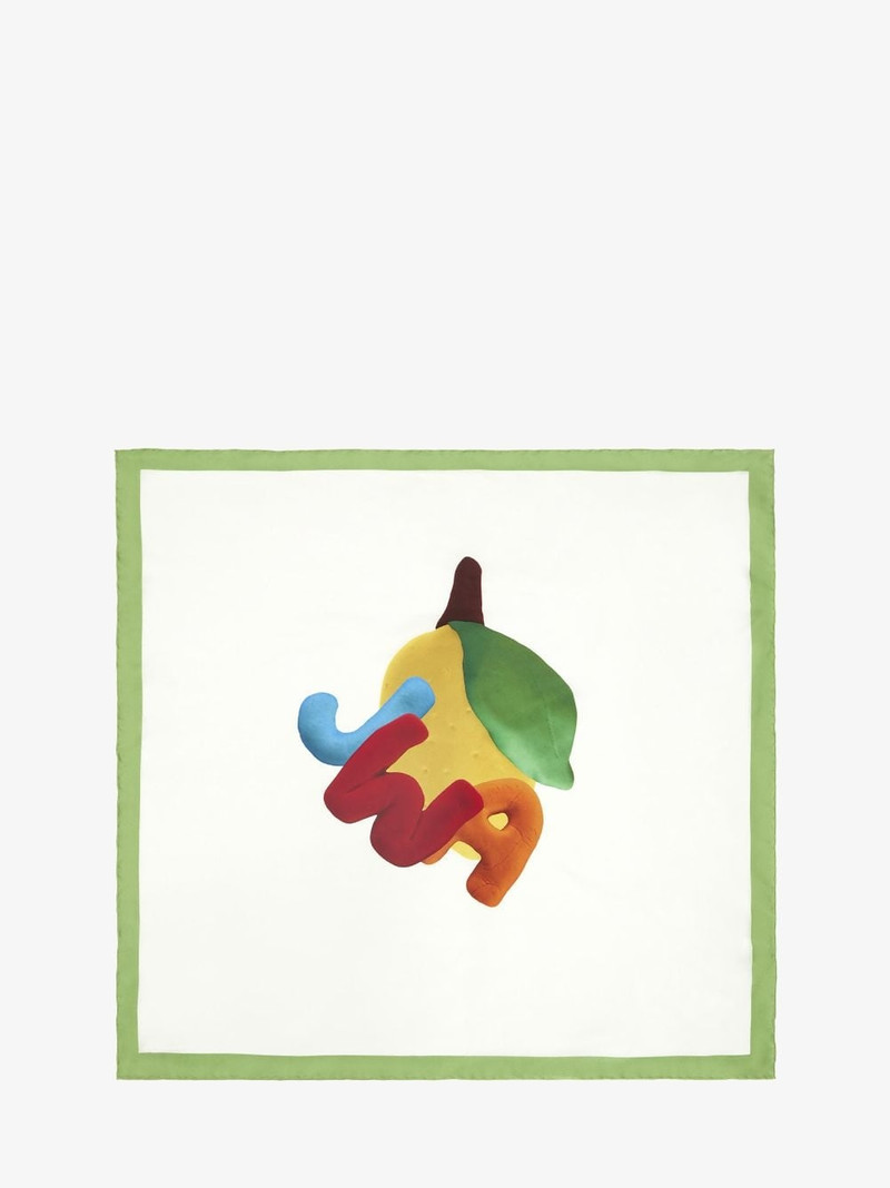 SILK SCARF WITH LOGO 1