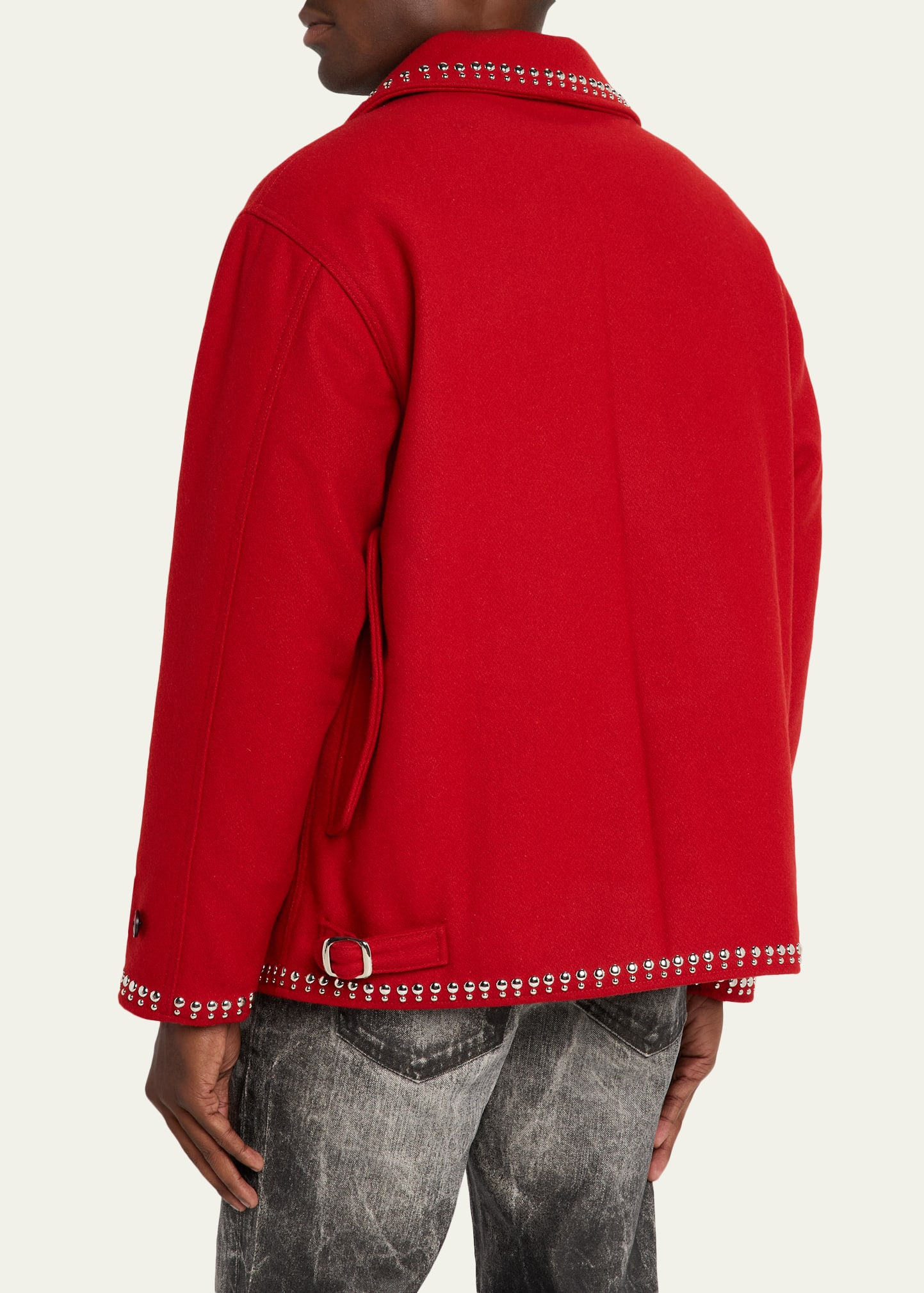 Men's Memphis Wool Studded Full-Zip Blouson - 3