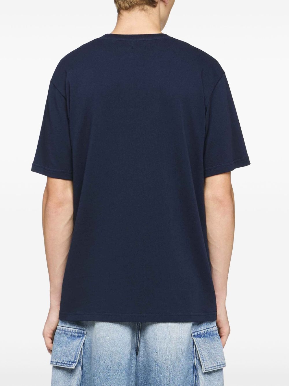 Anchor-embroidered T-shirt - 4