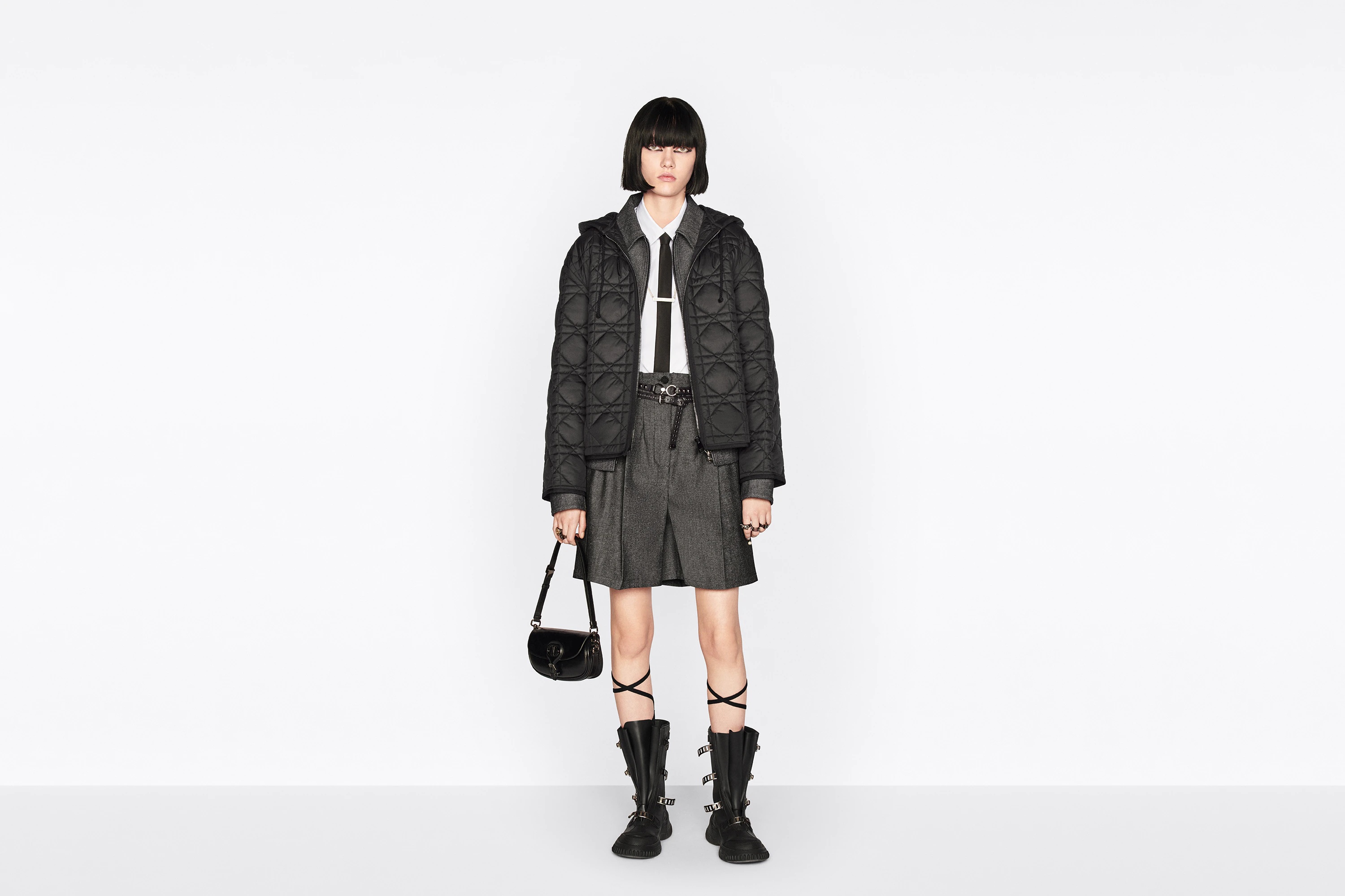 Macrocannage Hooded Peacoat - 4